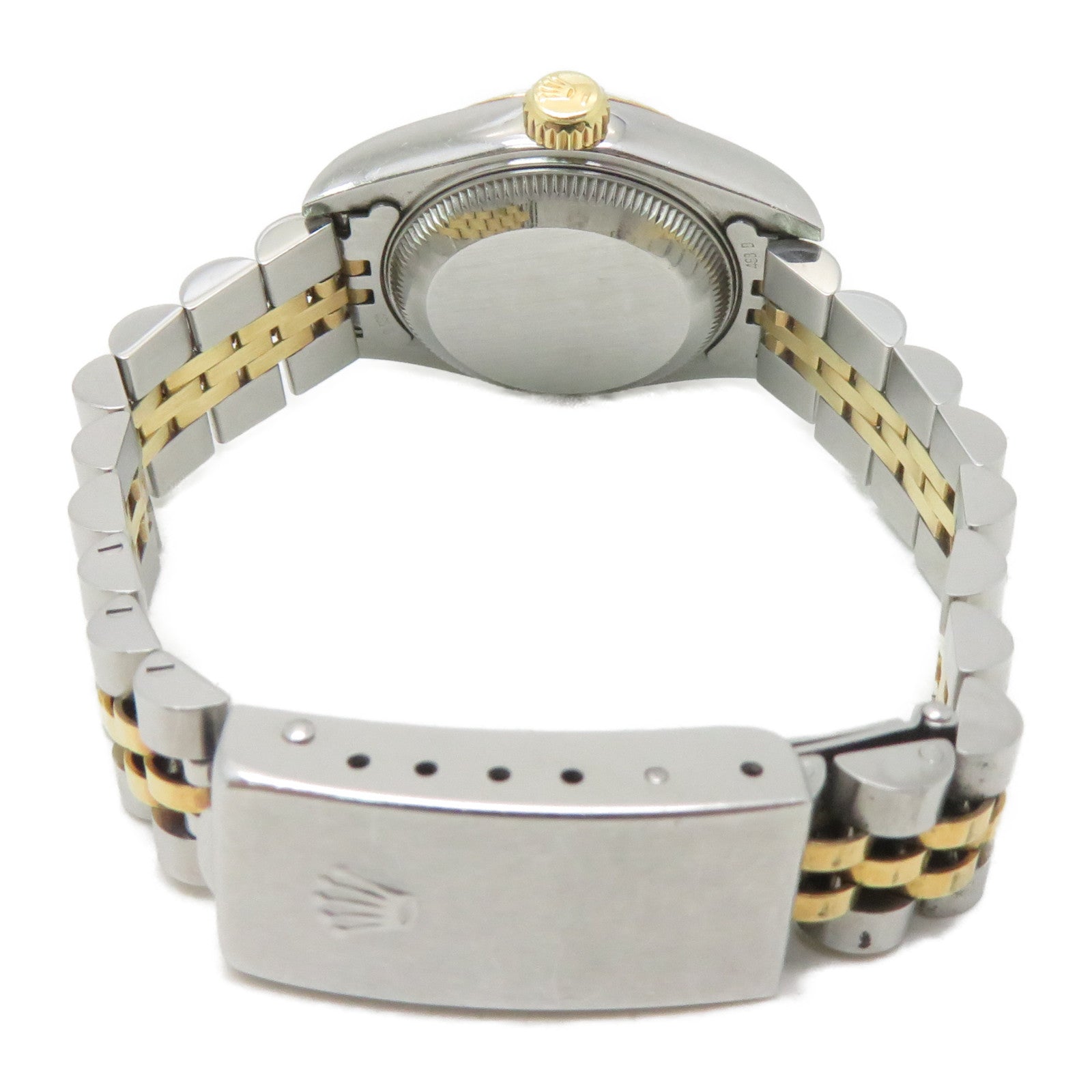 ROLEX 18K黃金/不鏽鋼Datejust手錶自動機芯珍珠色