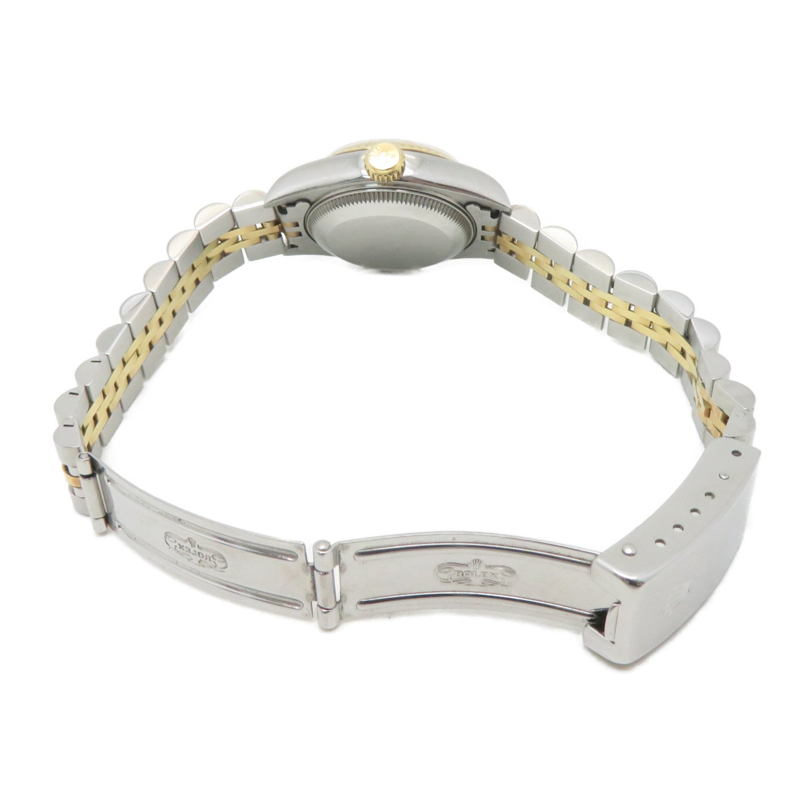 ROLEX 18K黃金/不鏽鋼Datejust手錶自動機芯珍珠色