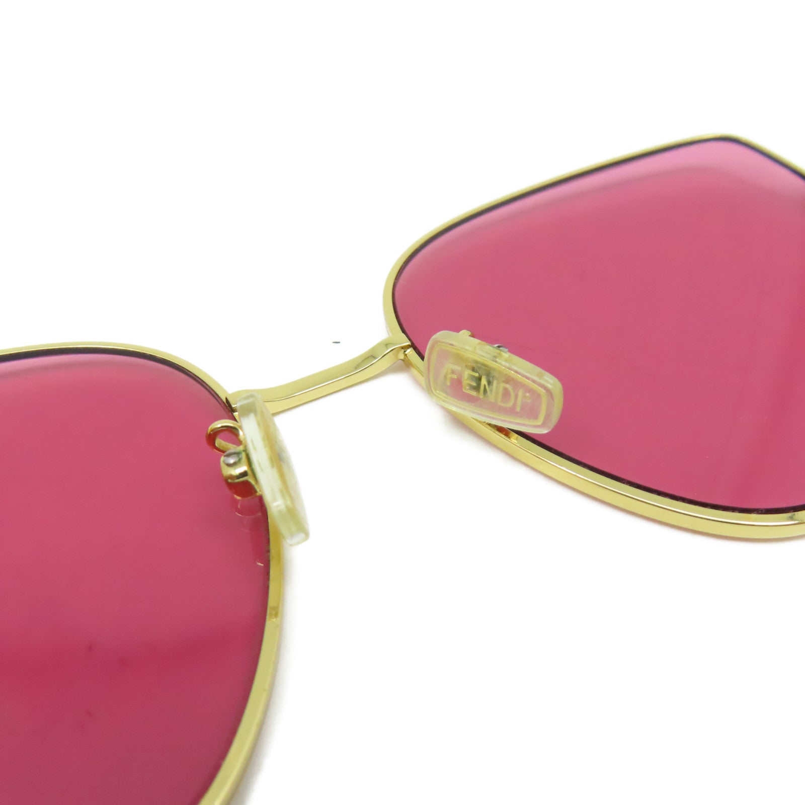 FENDI 金屬/PVC Sunglasses太陽眼鏡金色/紫色