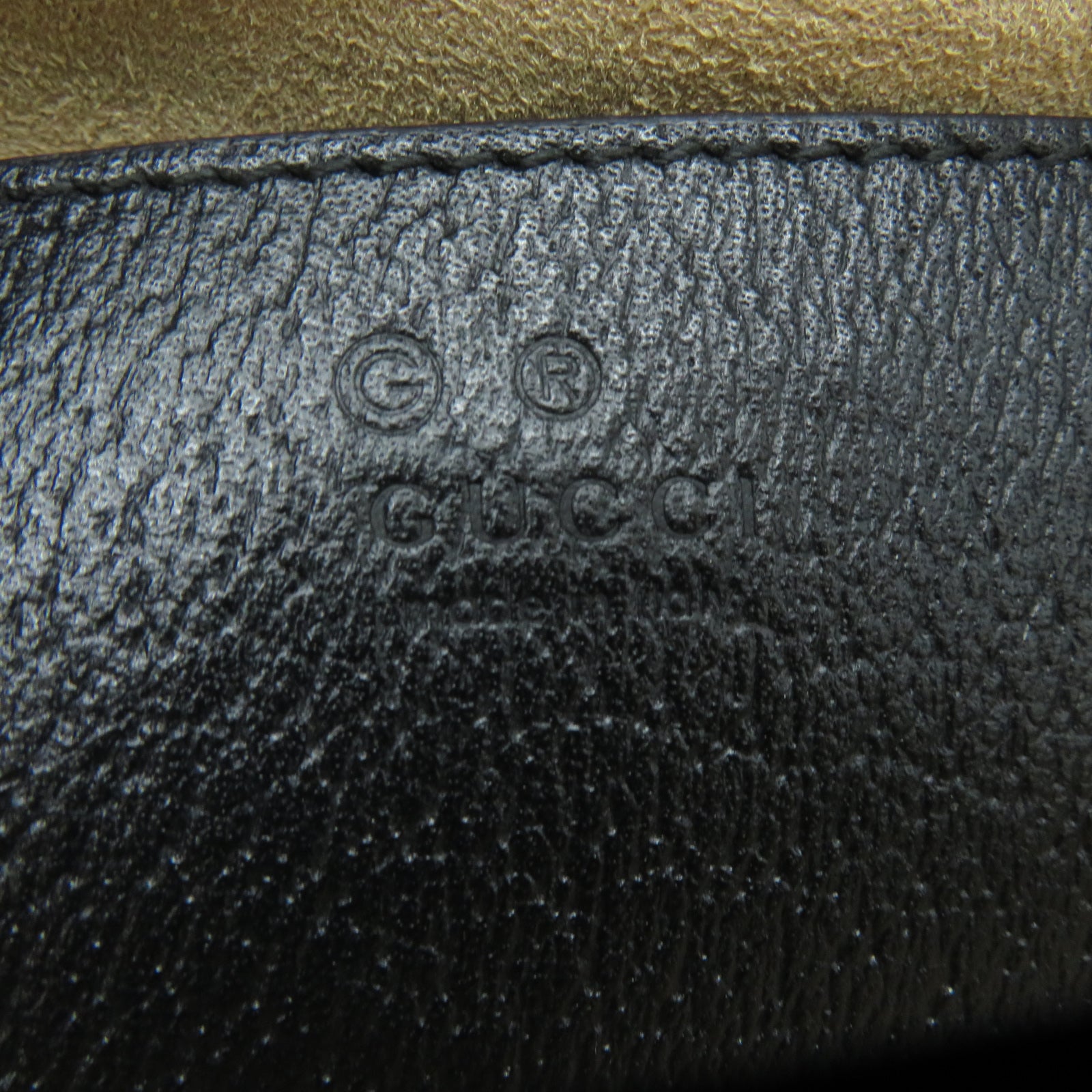 GUCCI 牛皮皮革Ophidia金扣手挽肩背兩用袋黑色