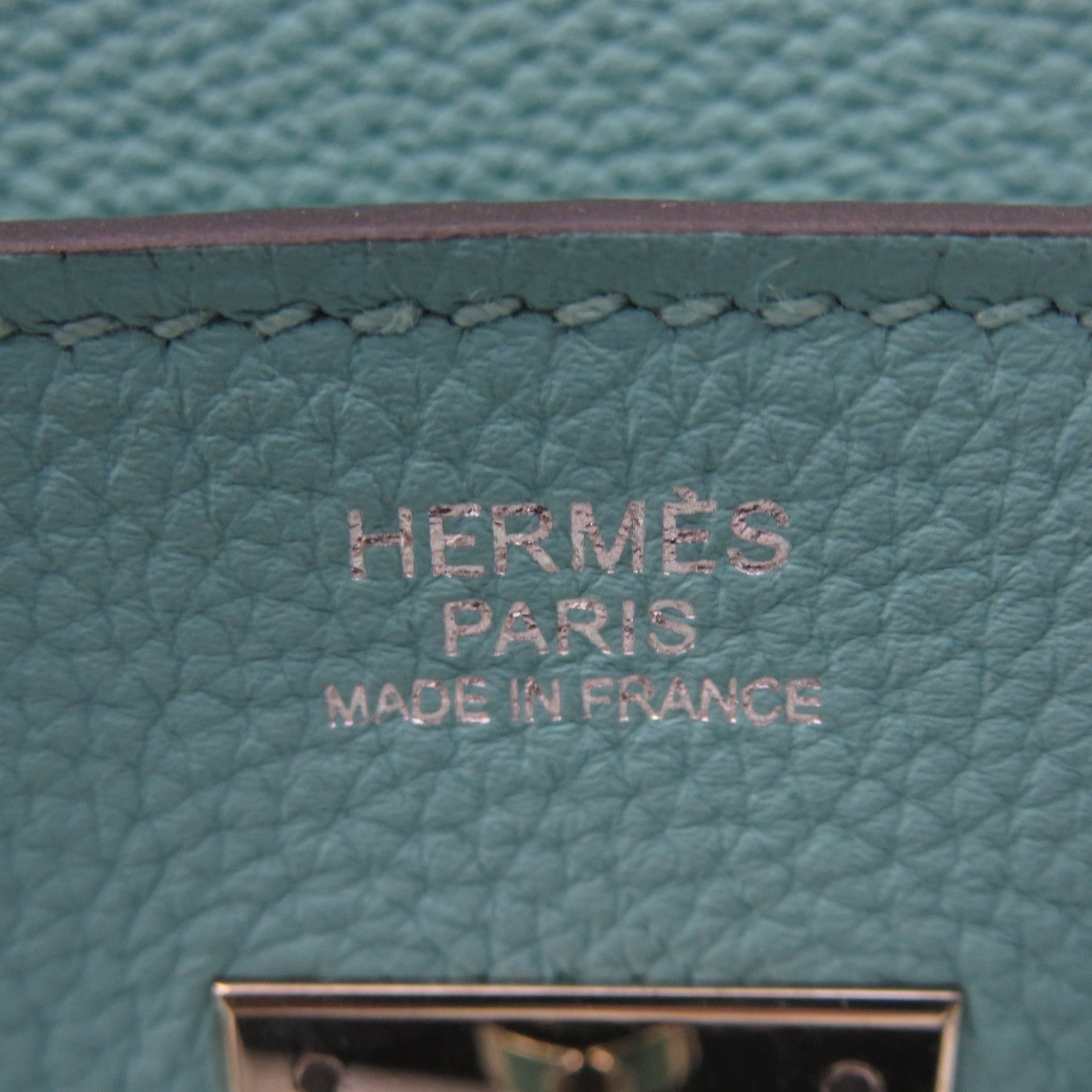 HERMES 【激減優惠】Togo皮革Birkin 30 Hand Bag銀扣手挽袋Blue Atoll馬龍藍色