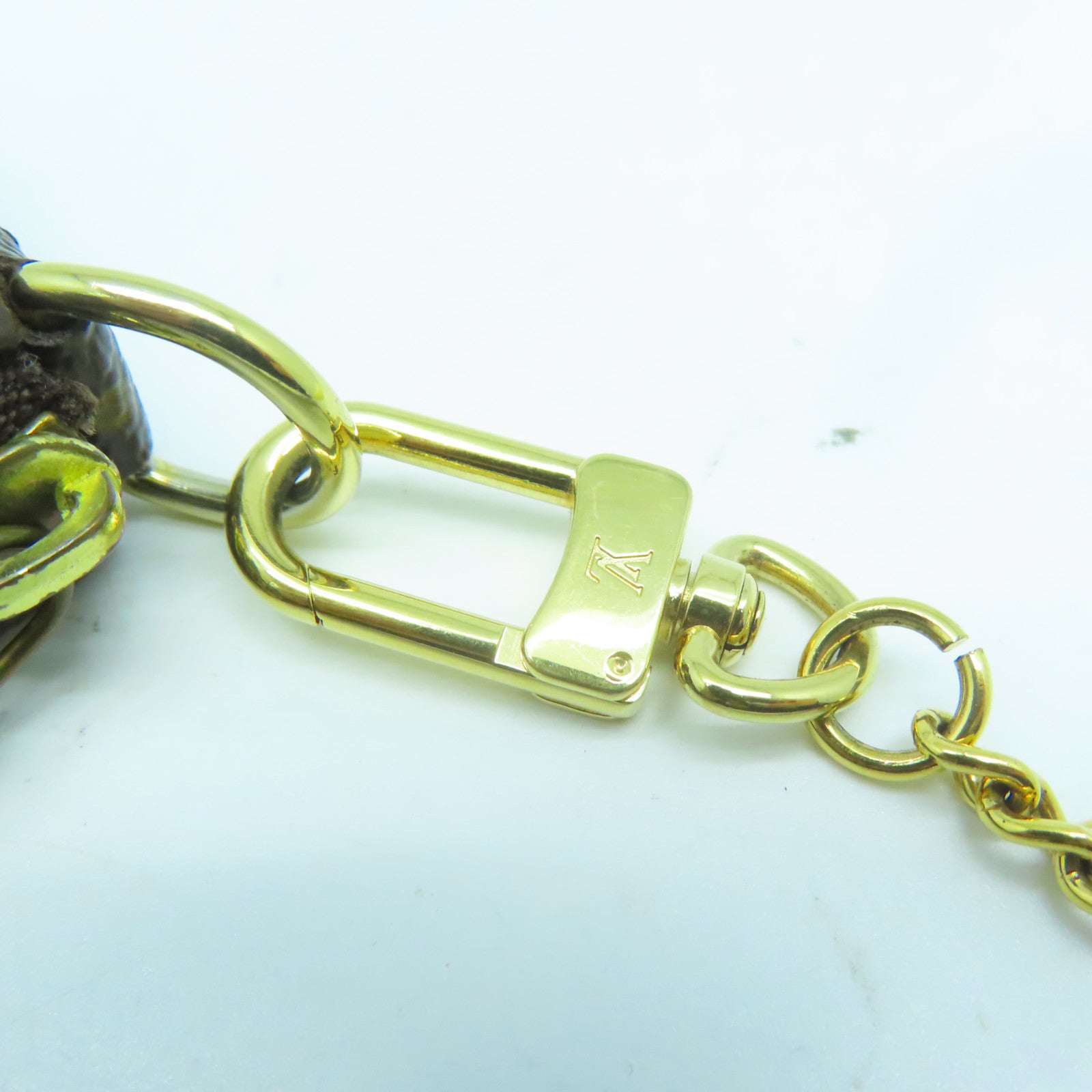 LOUIS VUITTON Monogram Mini Pochette Accessoires金扣手挽袋啡色
