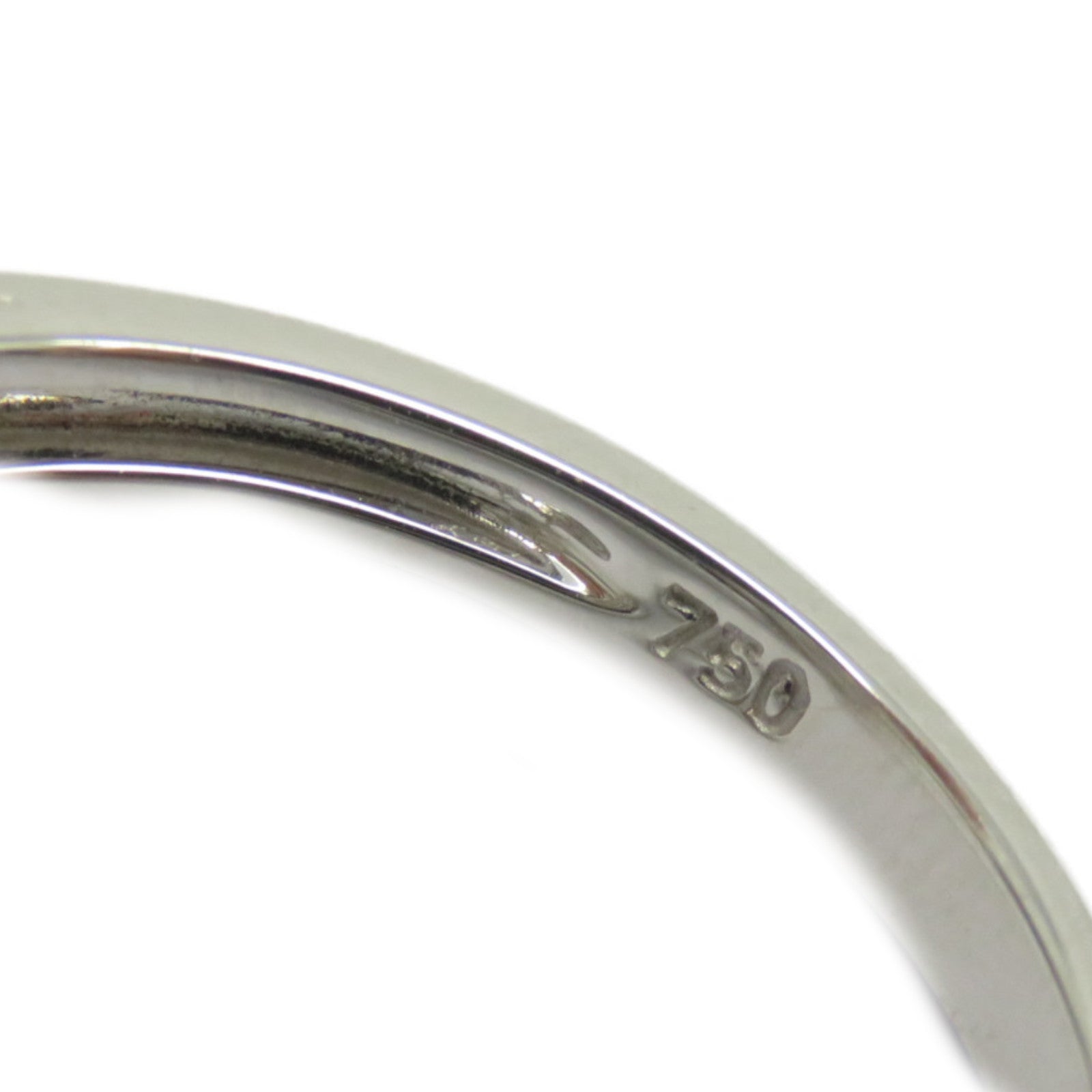 JEWELRY 18K白金Pearl Diamond Ring 3.00ct珍珠/0.39ct鑽石戒指US#6.75