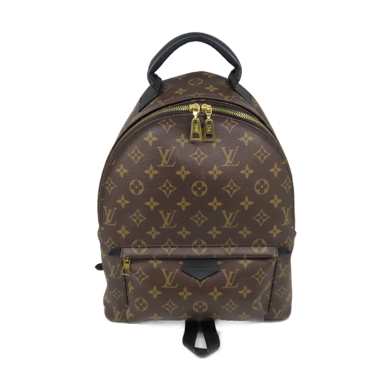 LOUIS VUITTON Monogram Palm Springs金扣背包啡色