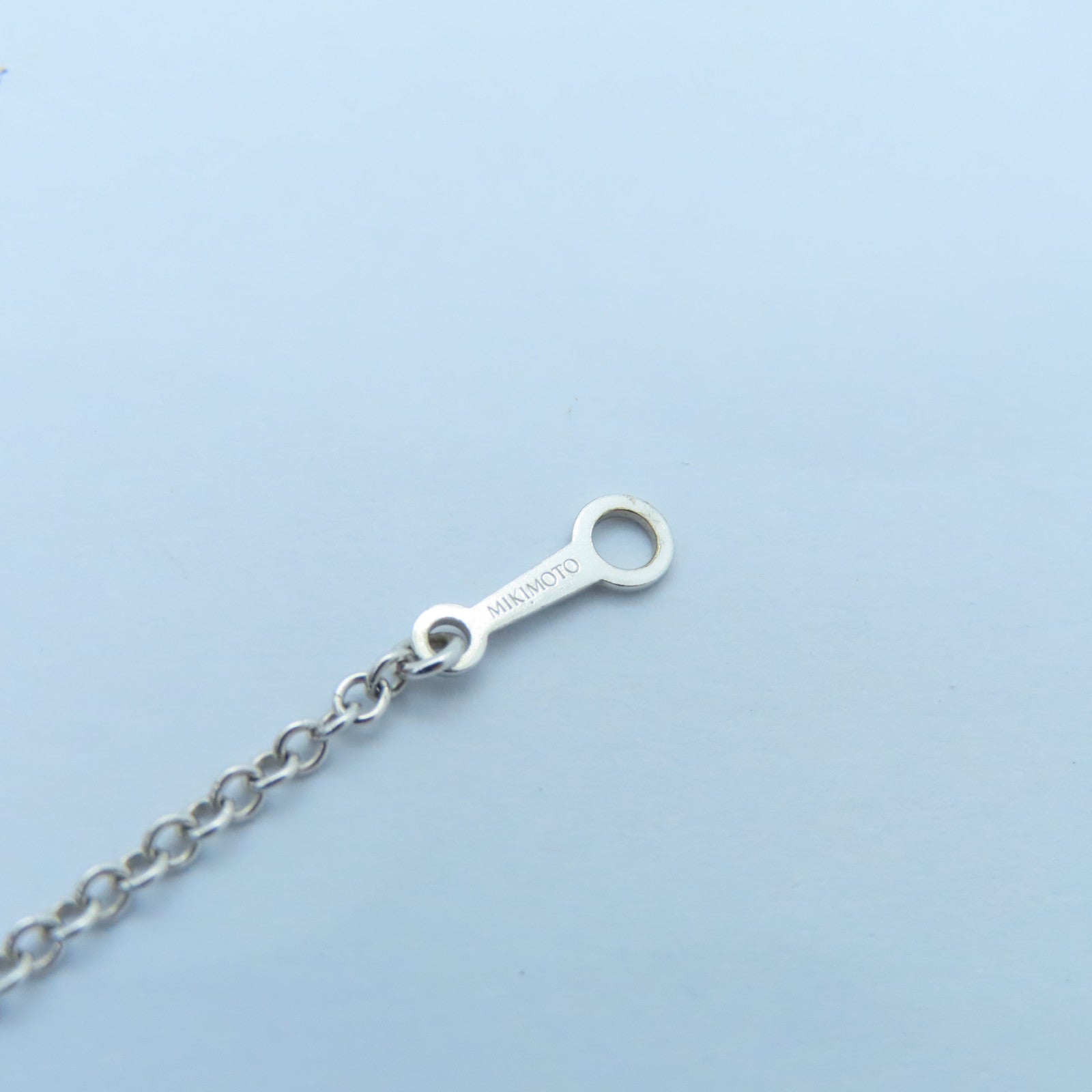 MIKIMOTO 18K White Gold Pearl Necklace 0.33ct Diamond/11.5mm Pearl Necklace