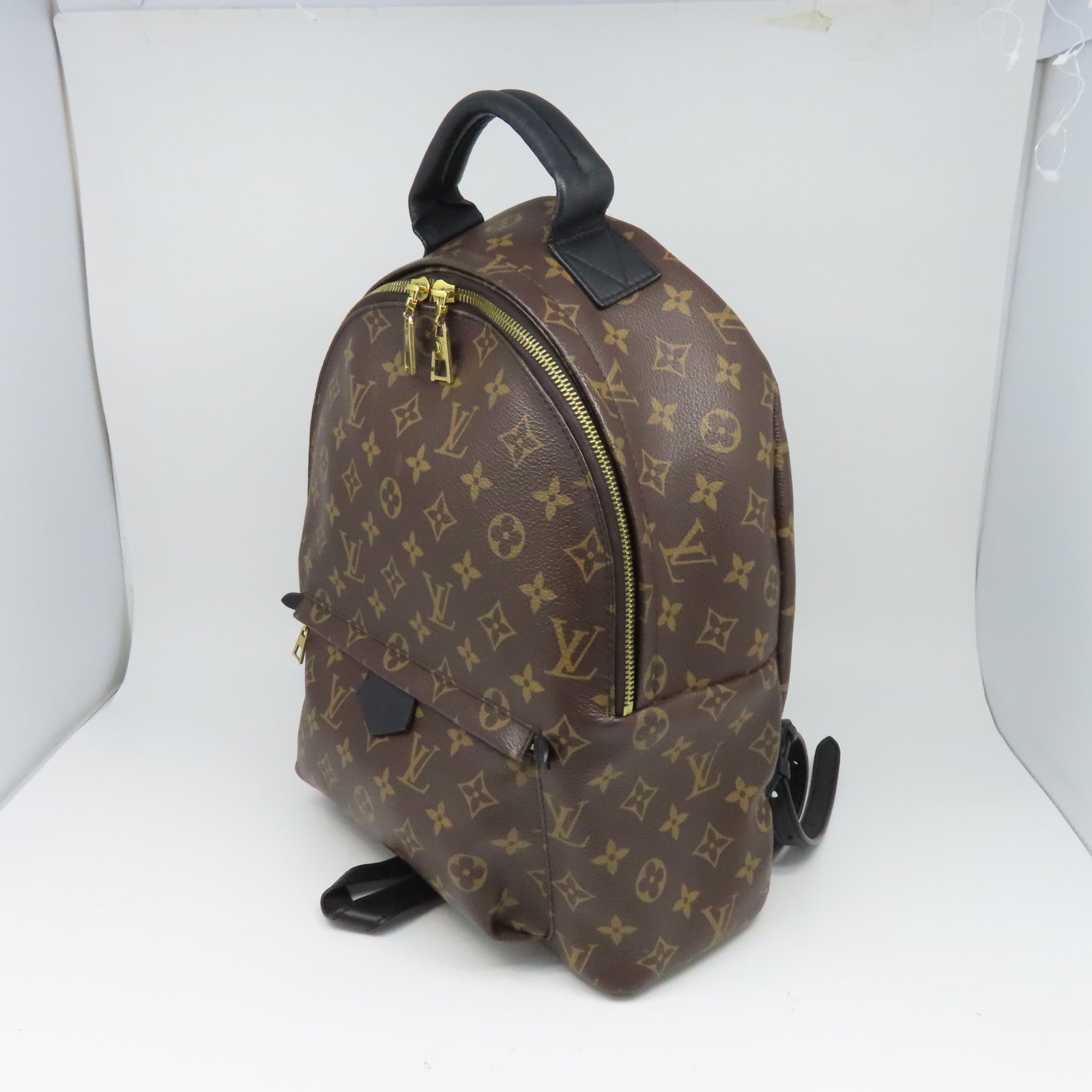 LOUIS VUITTON Monogram Palm Springs金扣背包啡色