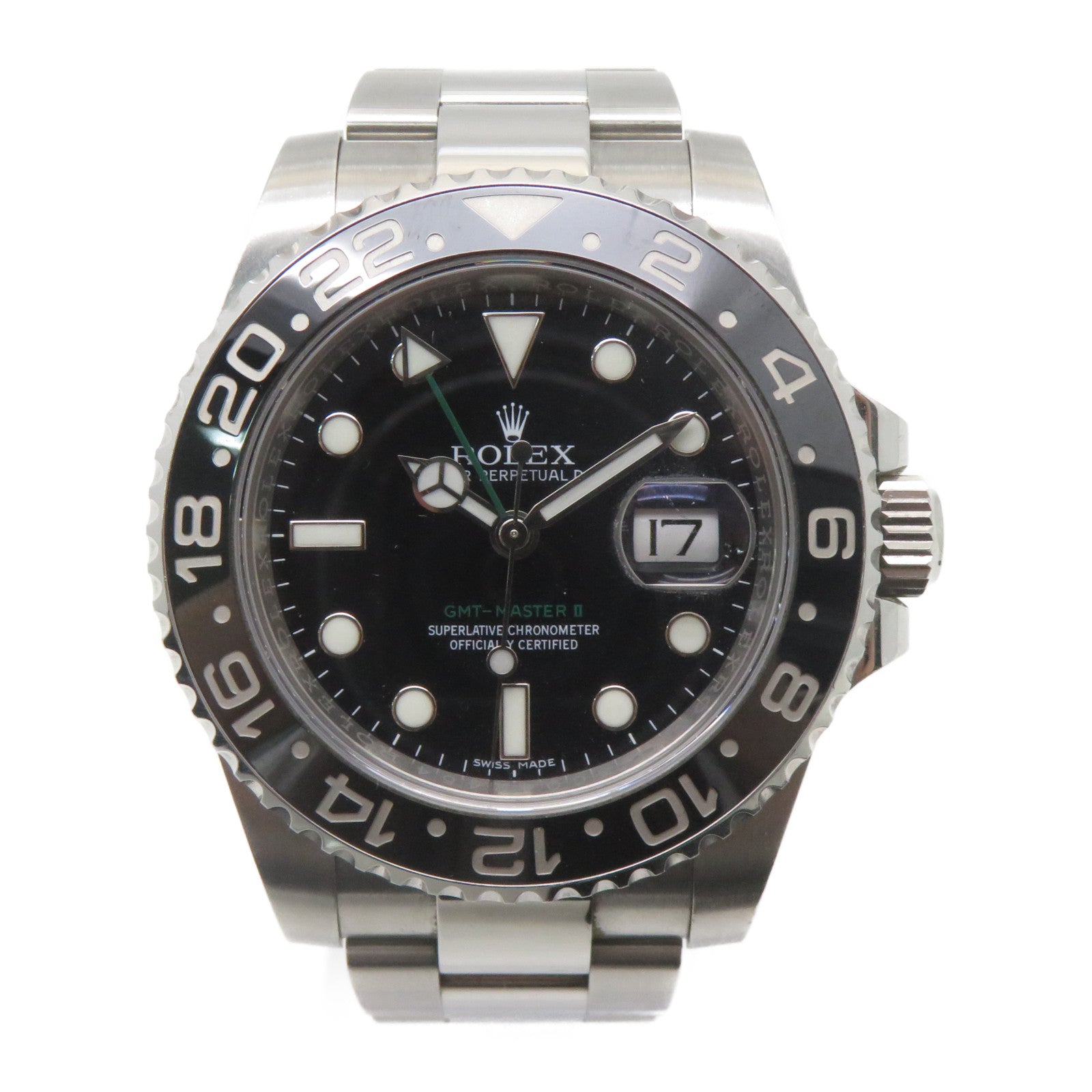 ROLEX GMT Master II不鏽鋼手錶自動機芯黑色