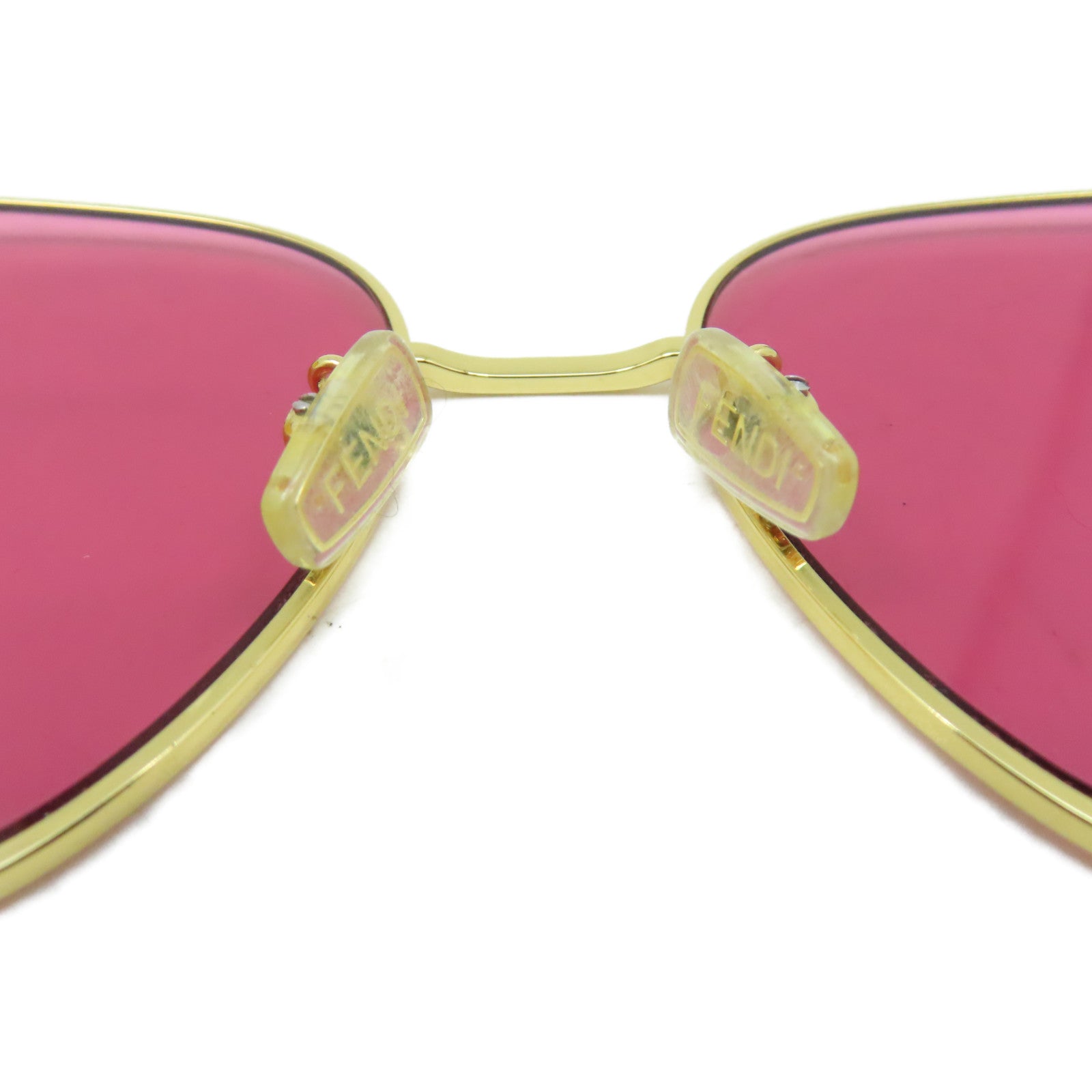 FENDI 金屬/PVC Sunglasses太陽眼鏡金色/紫色