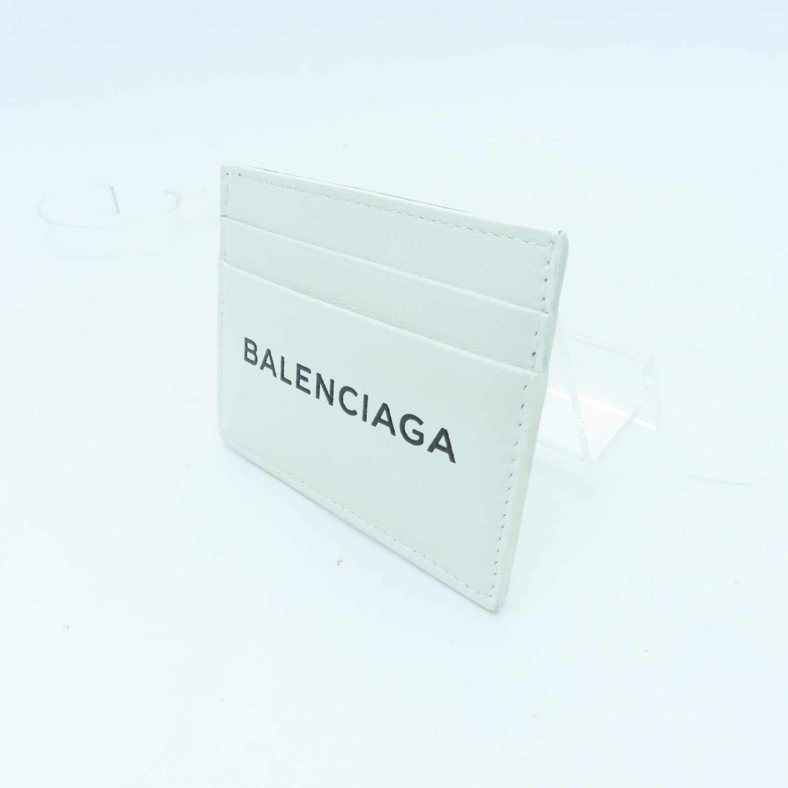 BALENCIAGA 【激減優惠】牛皮皮革Card Case卡片包白色