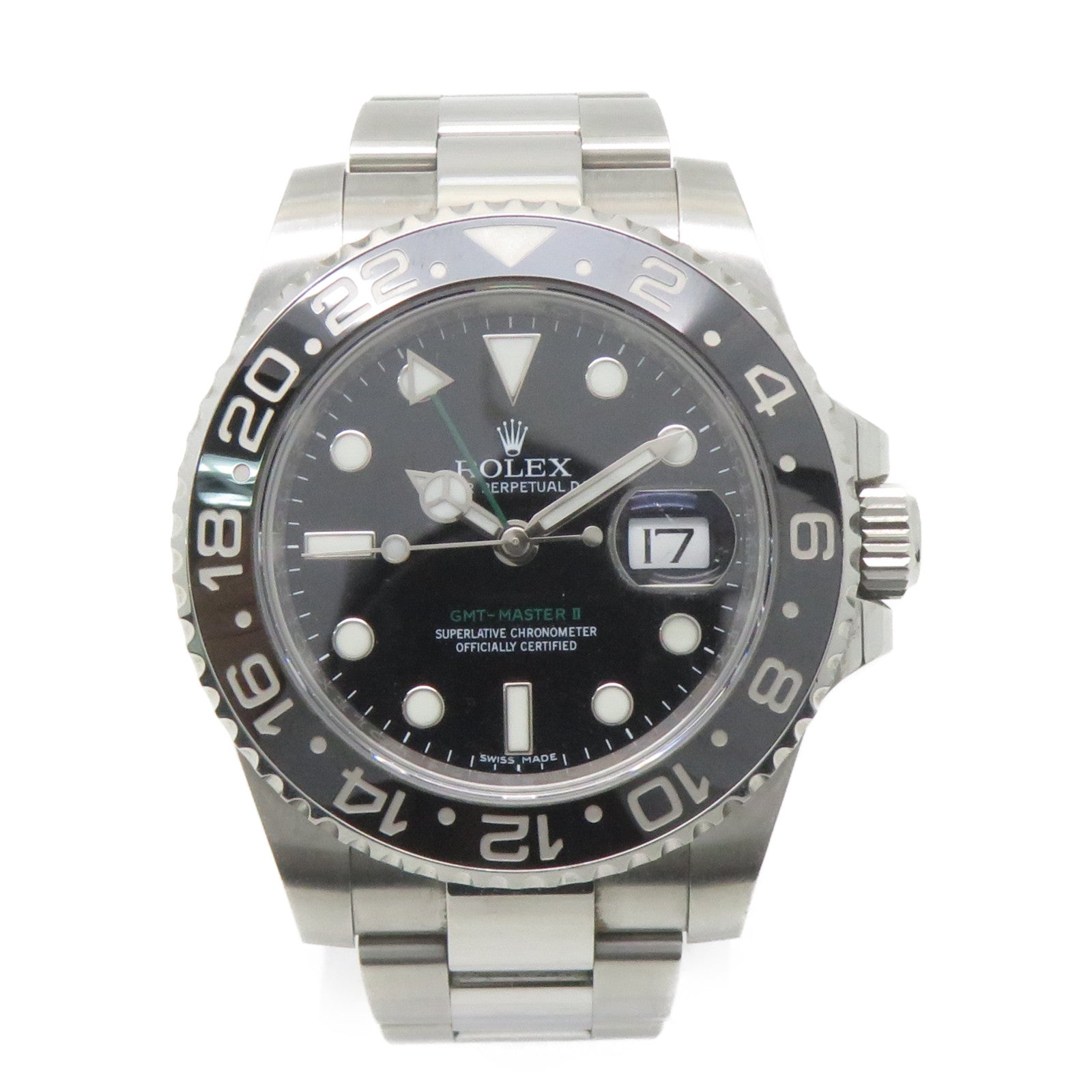 ROLEX GMT Master II不鏽鋼手錶自動機芯黑色