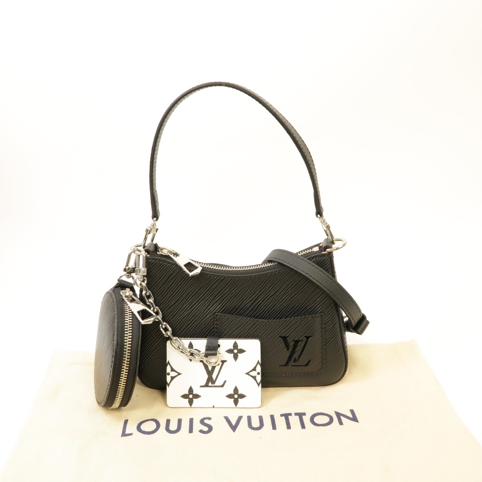 LOUIS VUITTON Epi Marellini銀扣手挽肩背兩用袋
