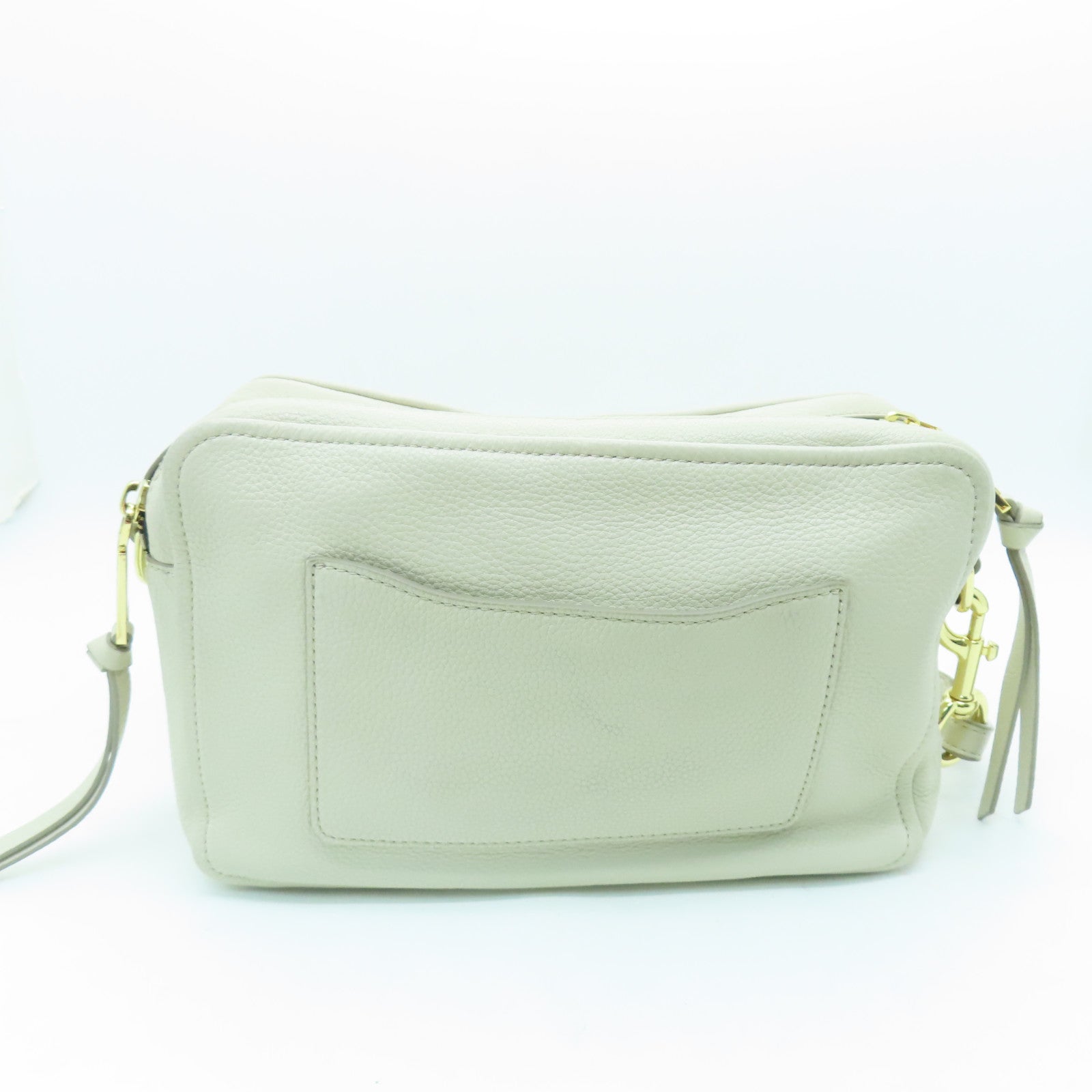 MARC JACOBS 牛皮皮革Shoulder Bag金扣肩背袋白色