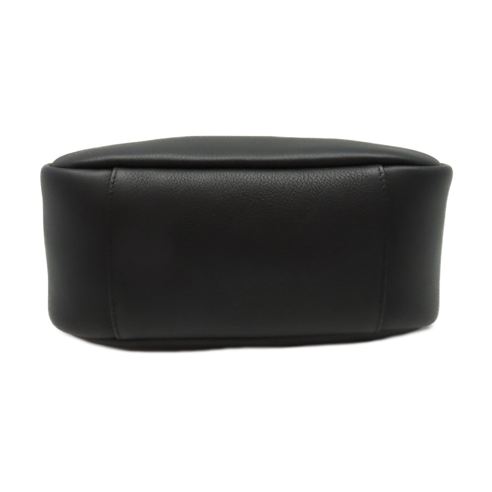 SAINT LAURENT 牛皮皮革Hobo Shoulder Bag金扣肩背袋黑色