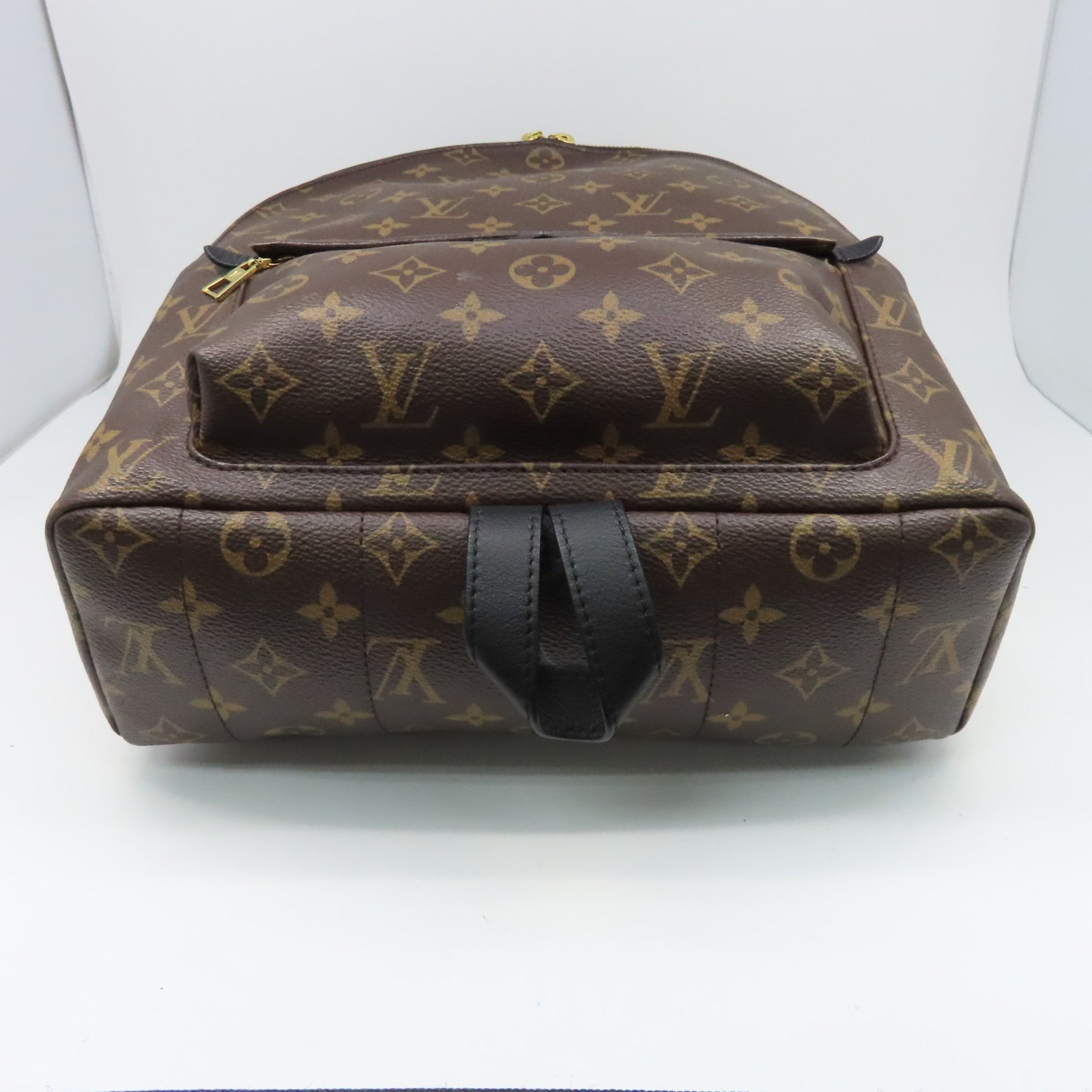LOUIS VUITTON Monogram Palm Springs金扣背包啡色