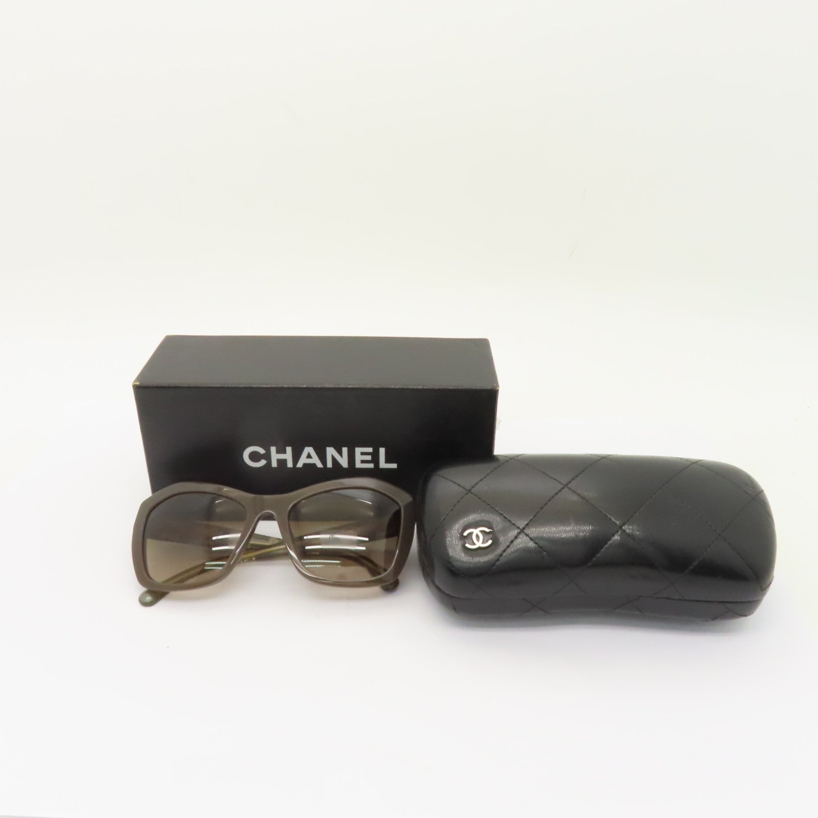 CHANEL PVC Sunglasses金扣太陽眼鏡啡色
