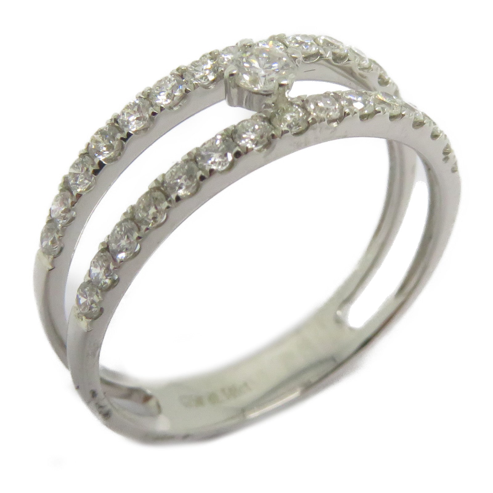 JEWELRY 18K白金Diamond Ring 0.546ct鑽石戒指US#7