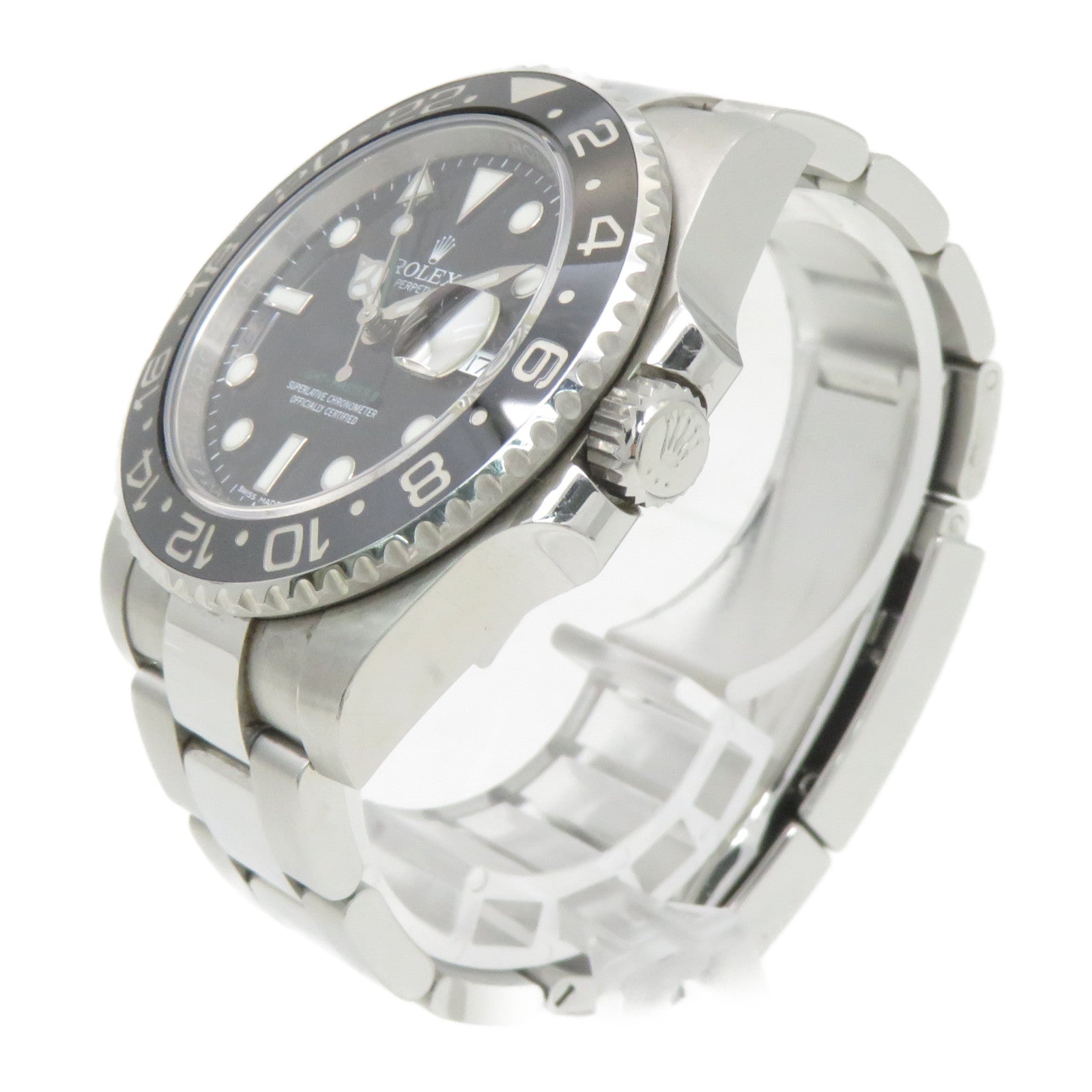 ROLEX GMT Master II不鏽鋼手錶自動機芯黑色