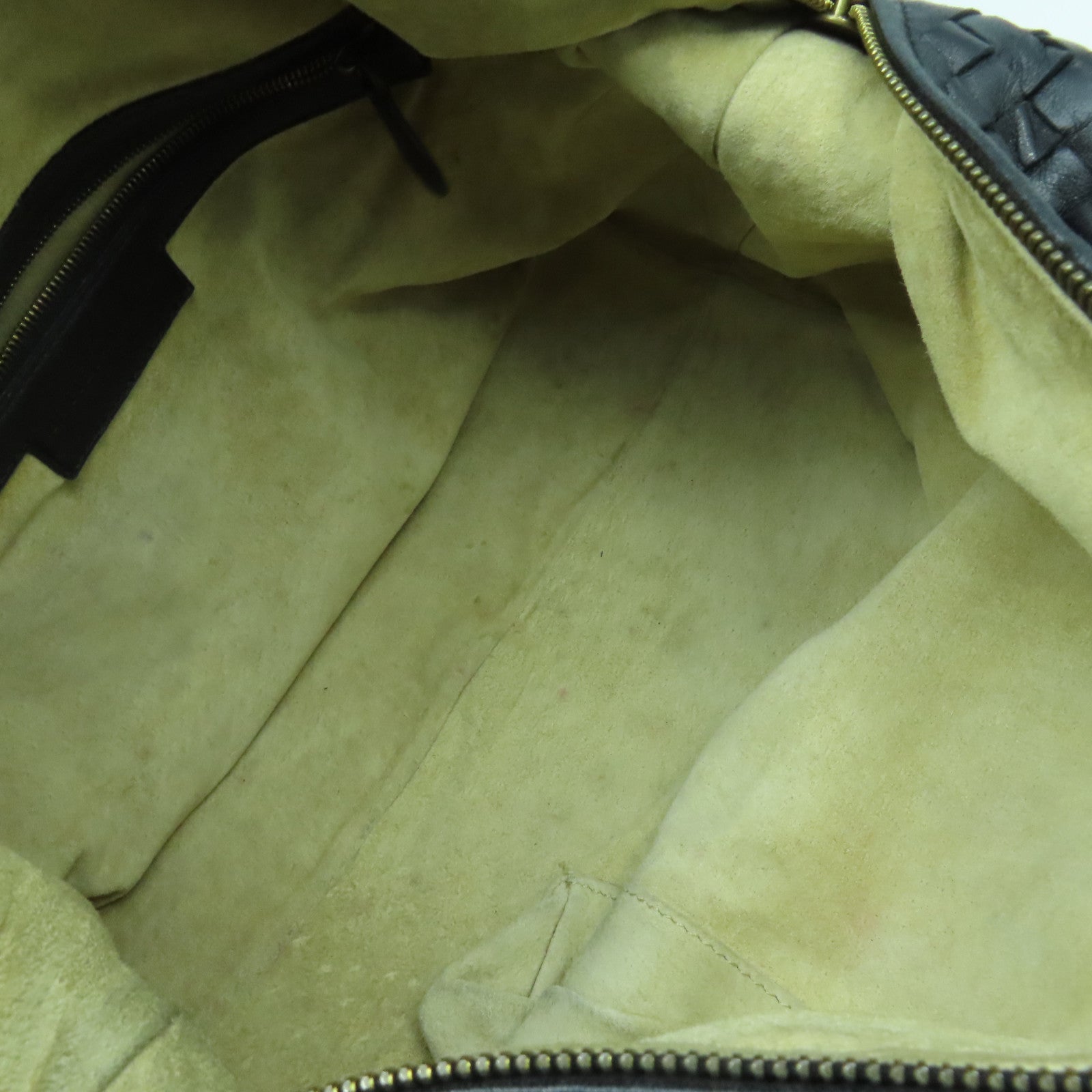 BOTTEGA VENETA 織紋羊皮皮革Shoulder Bag金扣肩背袋黑色