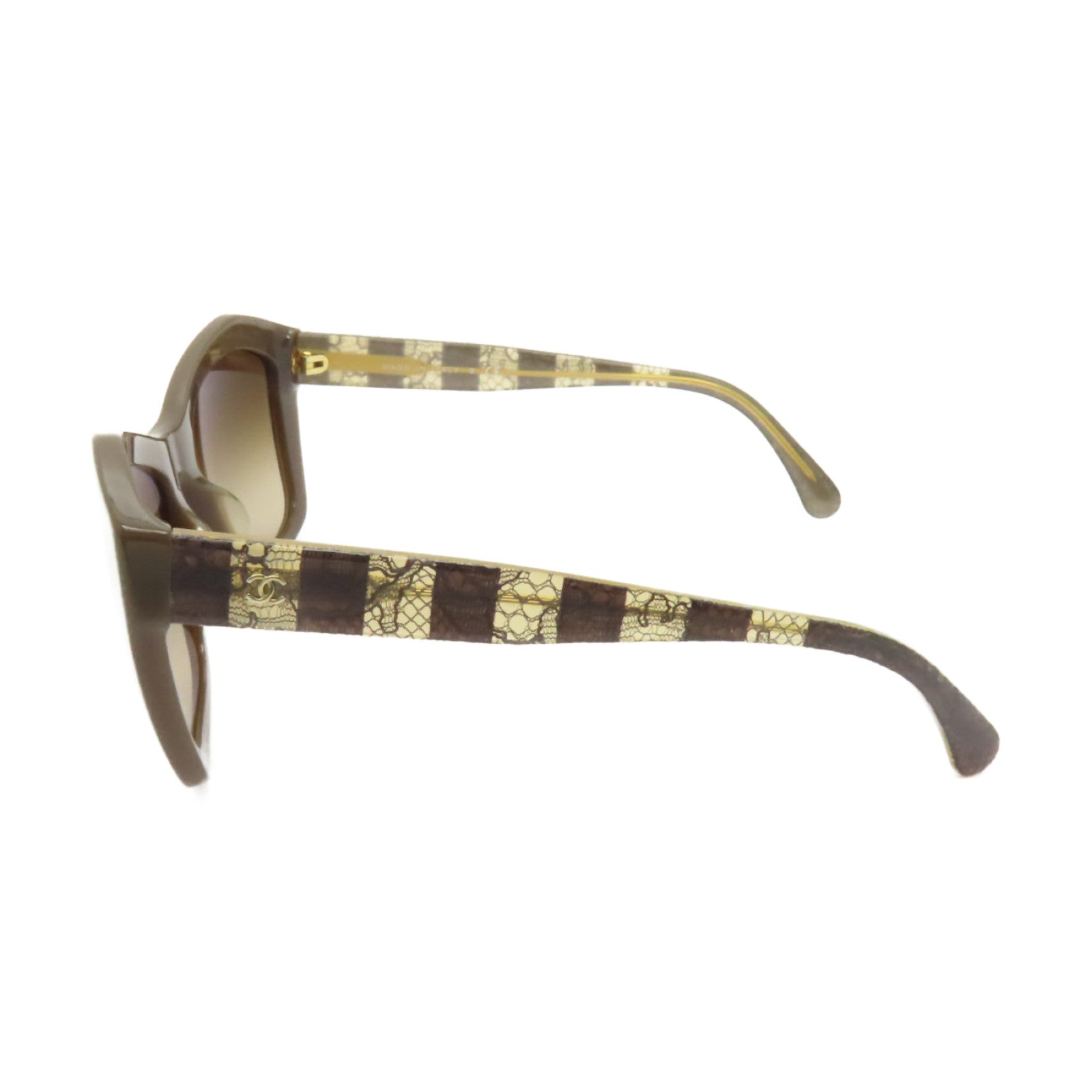 CHANEL PVC Sunglasses金扣太陽眼鏡啡色
