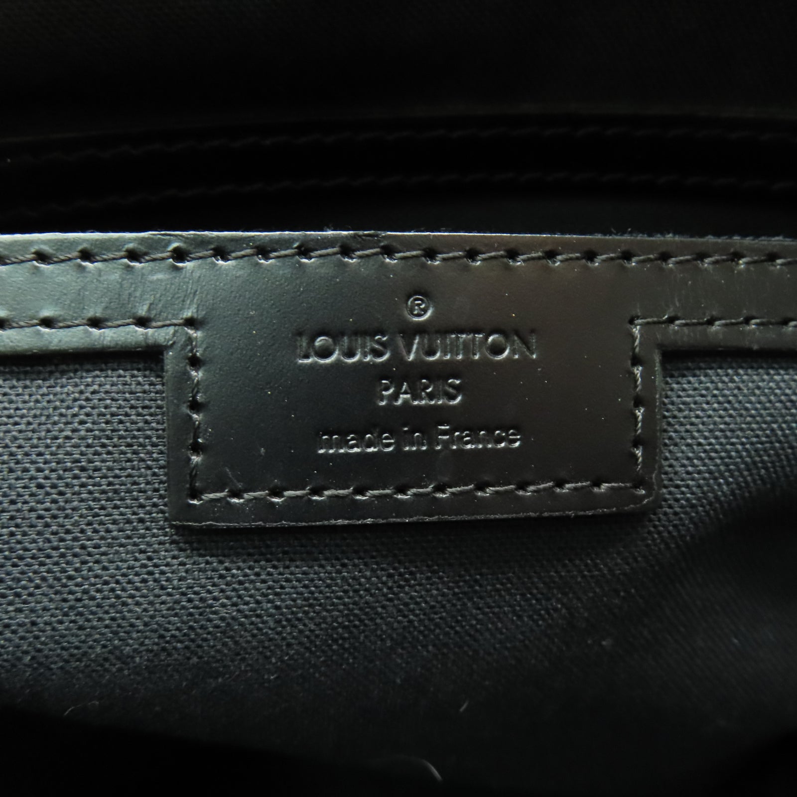 LOUIS VUITTON Damier Graphite Tadao銀扣手挽肩背兩用袋黑色