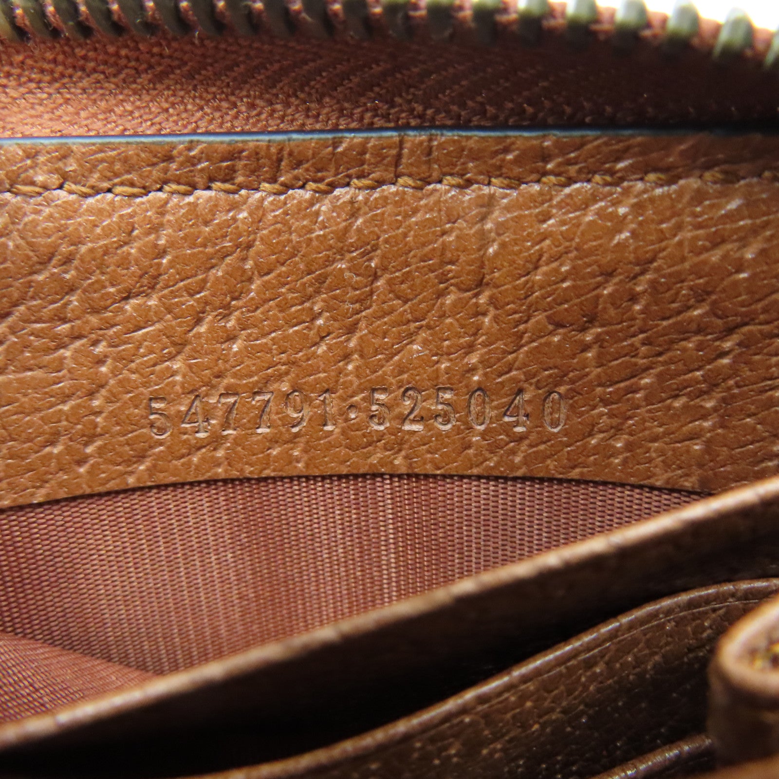 GUCCI Canvas Long Wallet Gold Buckle Long Wallet Brown