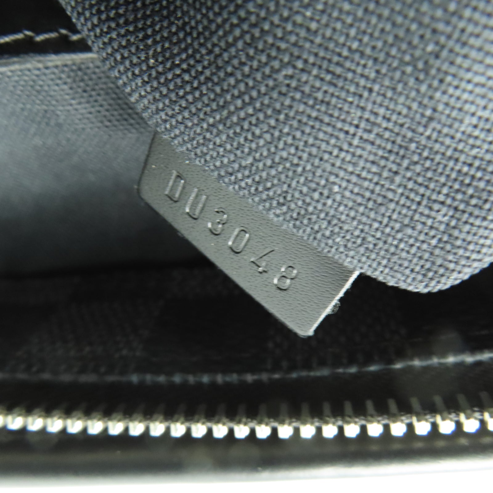LOUIS VUITTON Damier Graphite Tadao銀扣手挽肩背兩用袋黑色