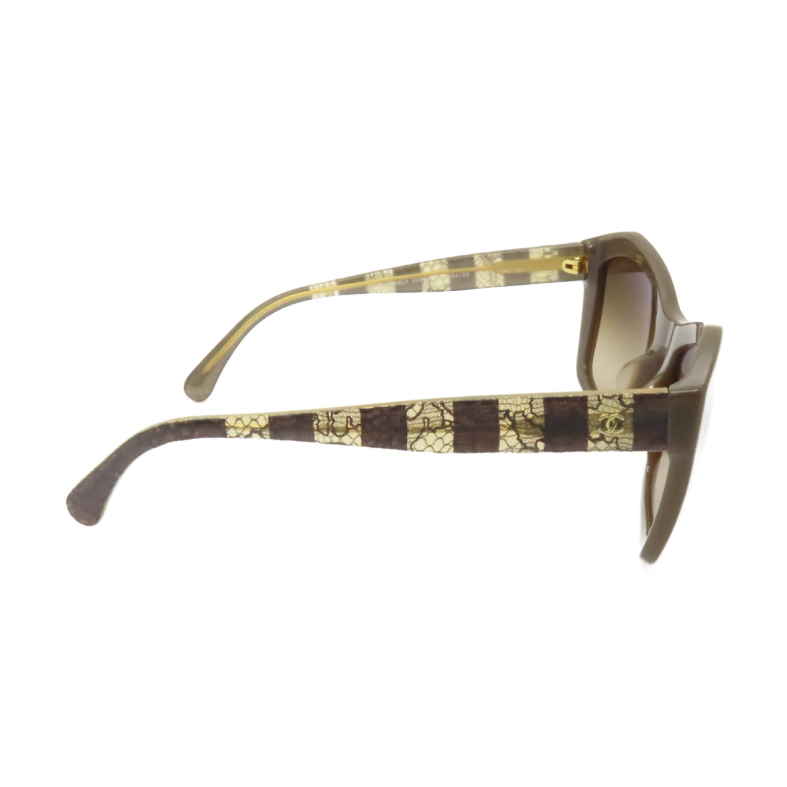 CHANEL PVC Sunglasses金扣太陽眼鏡啡色