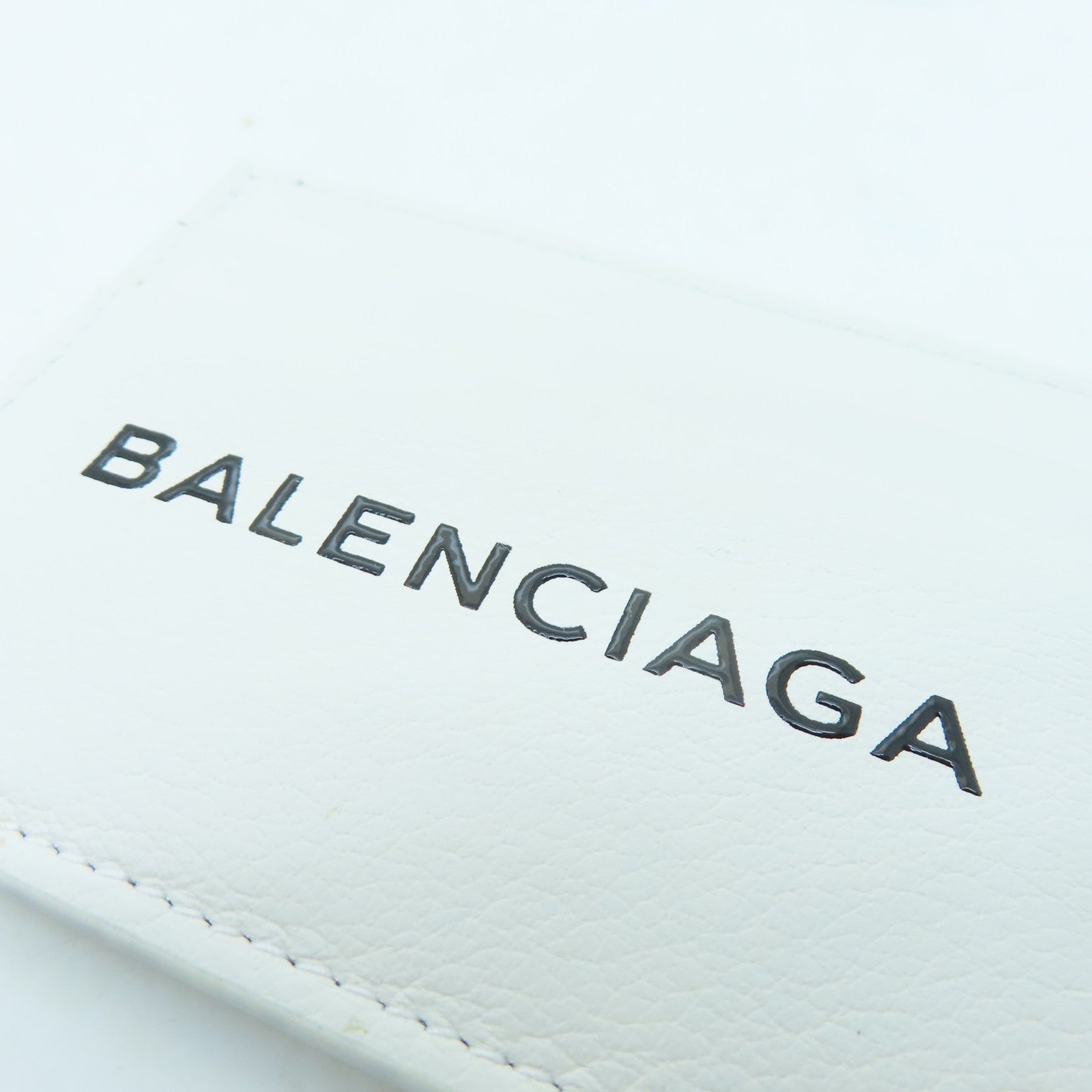 BALENCIAGA 【激減優惠】牛皮皮革Card Case卡片包白色