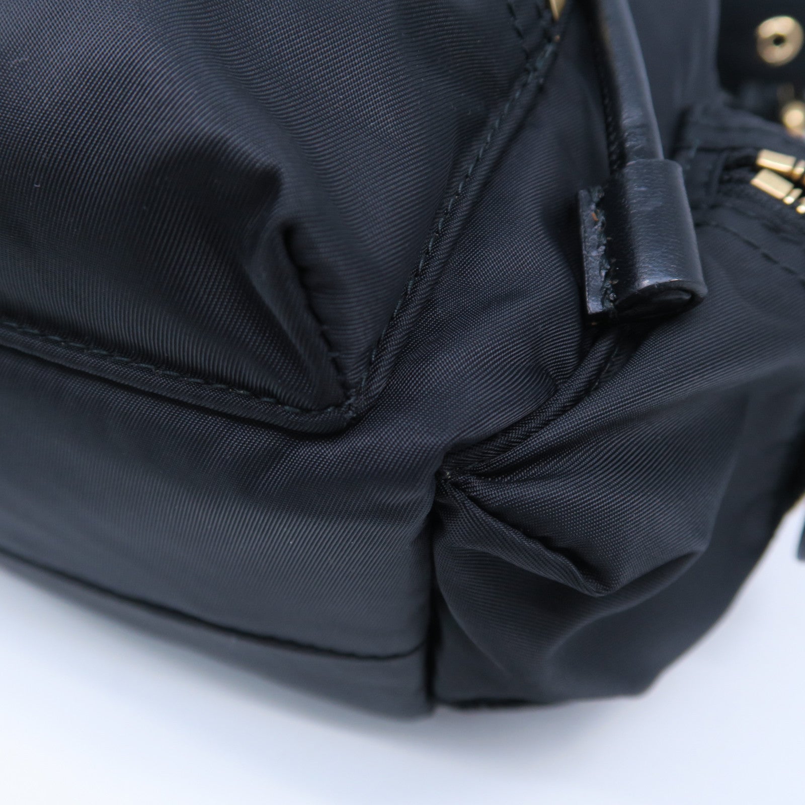 BURBERRY 尼龍Small Backpack金扣背包黑色