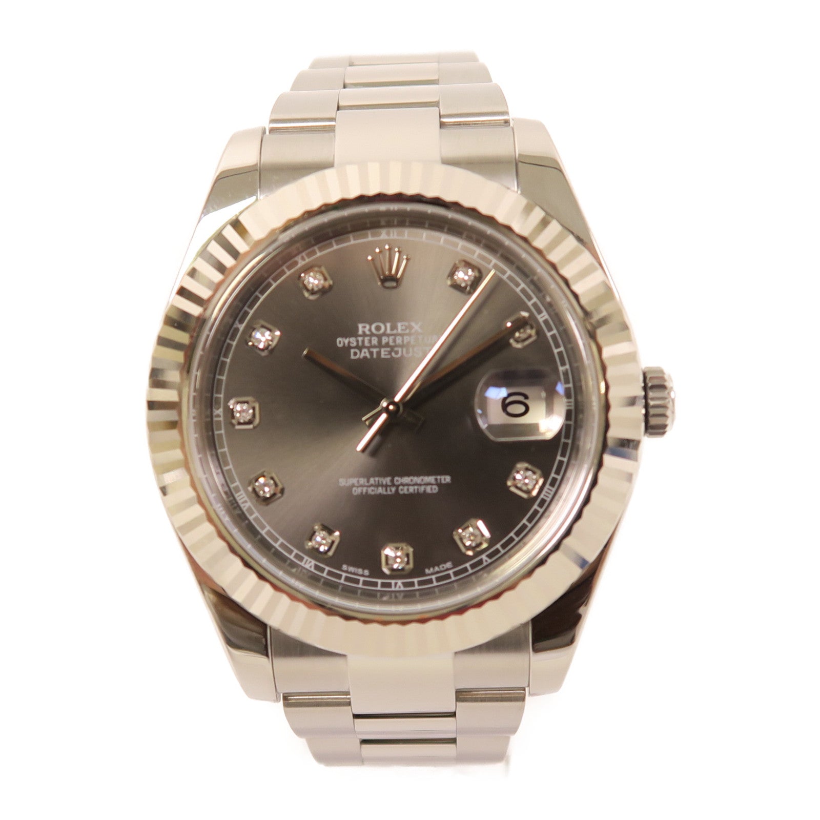ROLEX 不鏽鋼Datejust手錶自動機芯灰色