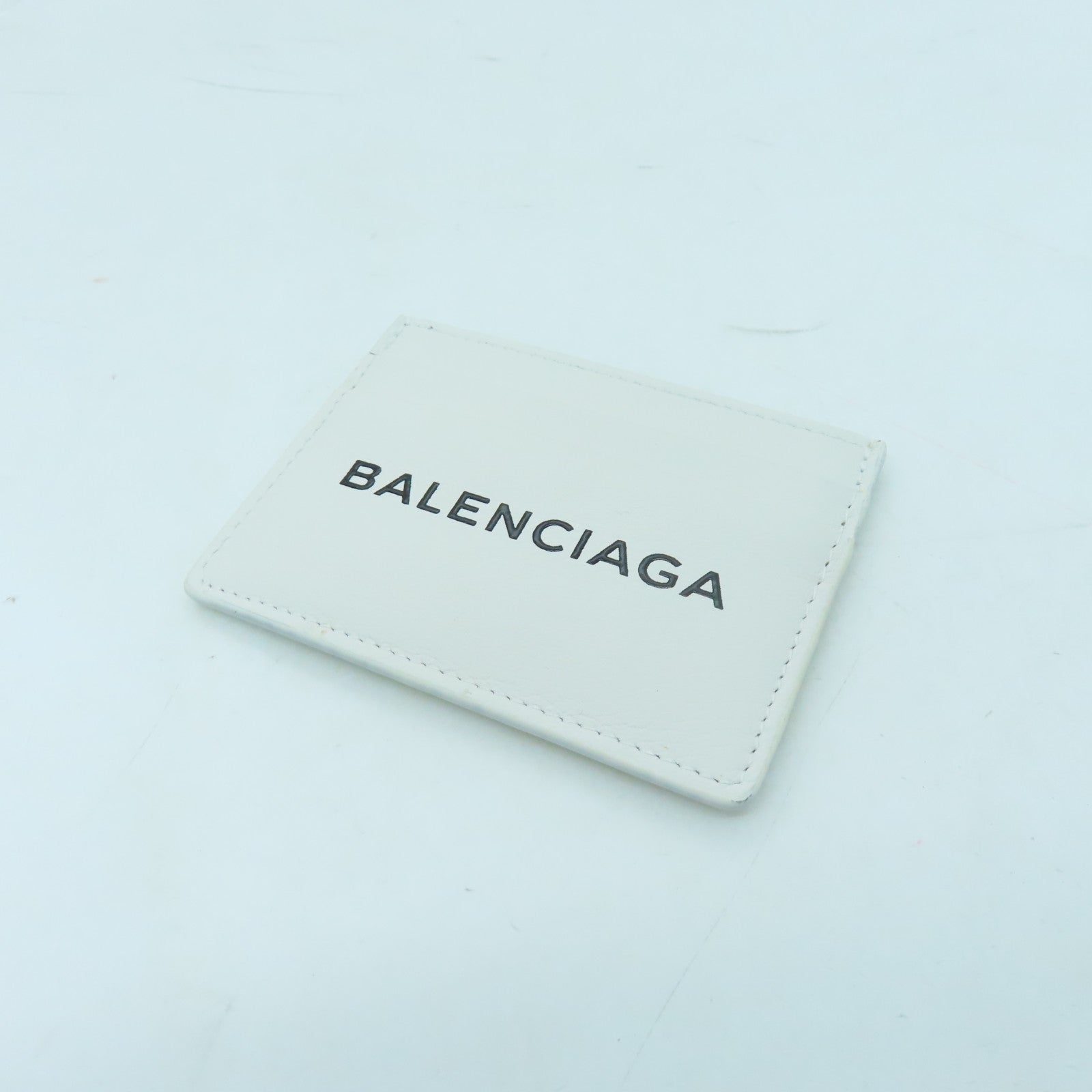BALENCIAGA 【激減優惠】牛皮皮革Card Case卡片包白色