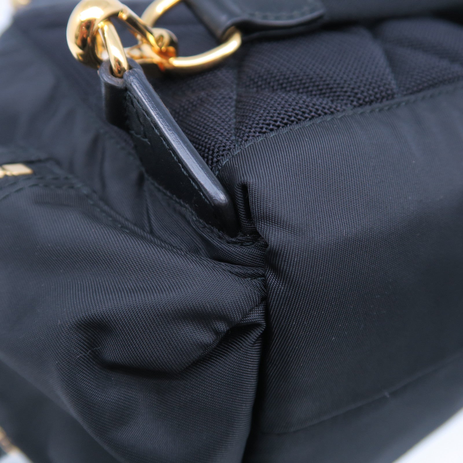 BURBERRY 尼龍Small Backpack金扣背包黑色