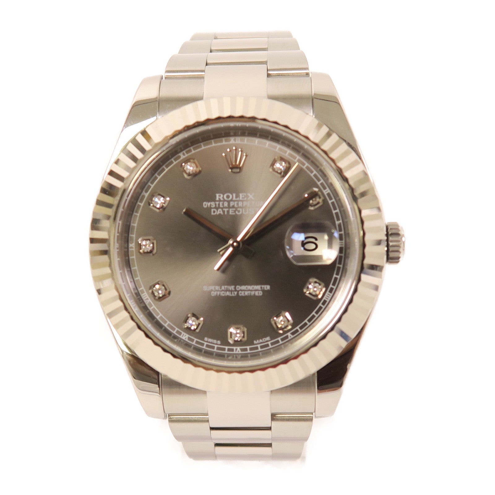 ROLEX 不鏽鋼Datejust手錶自動機芯灰色