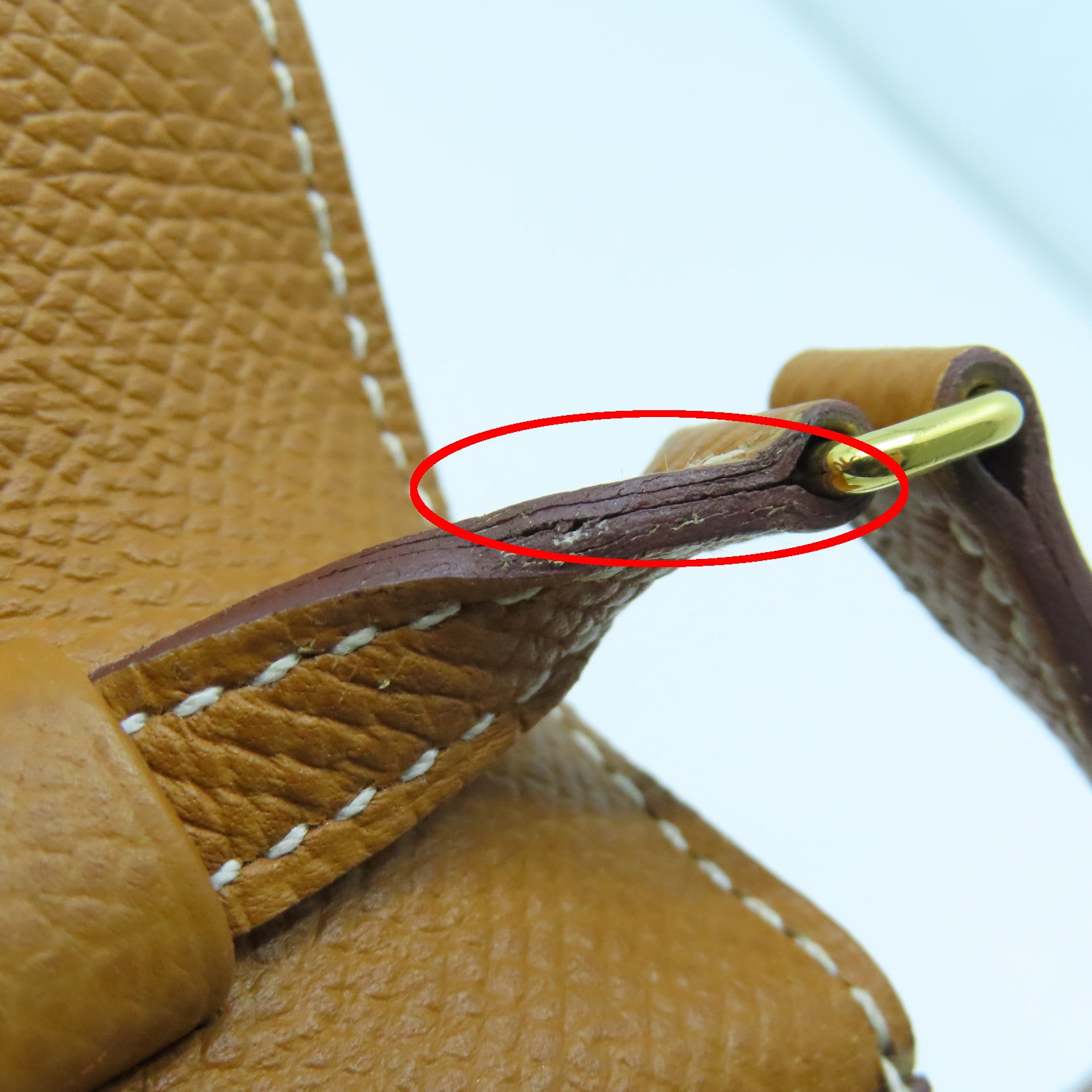 HERMES Veau Epsom Leather Kelly To Go Shoulder Bag Gold Buckle Gold