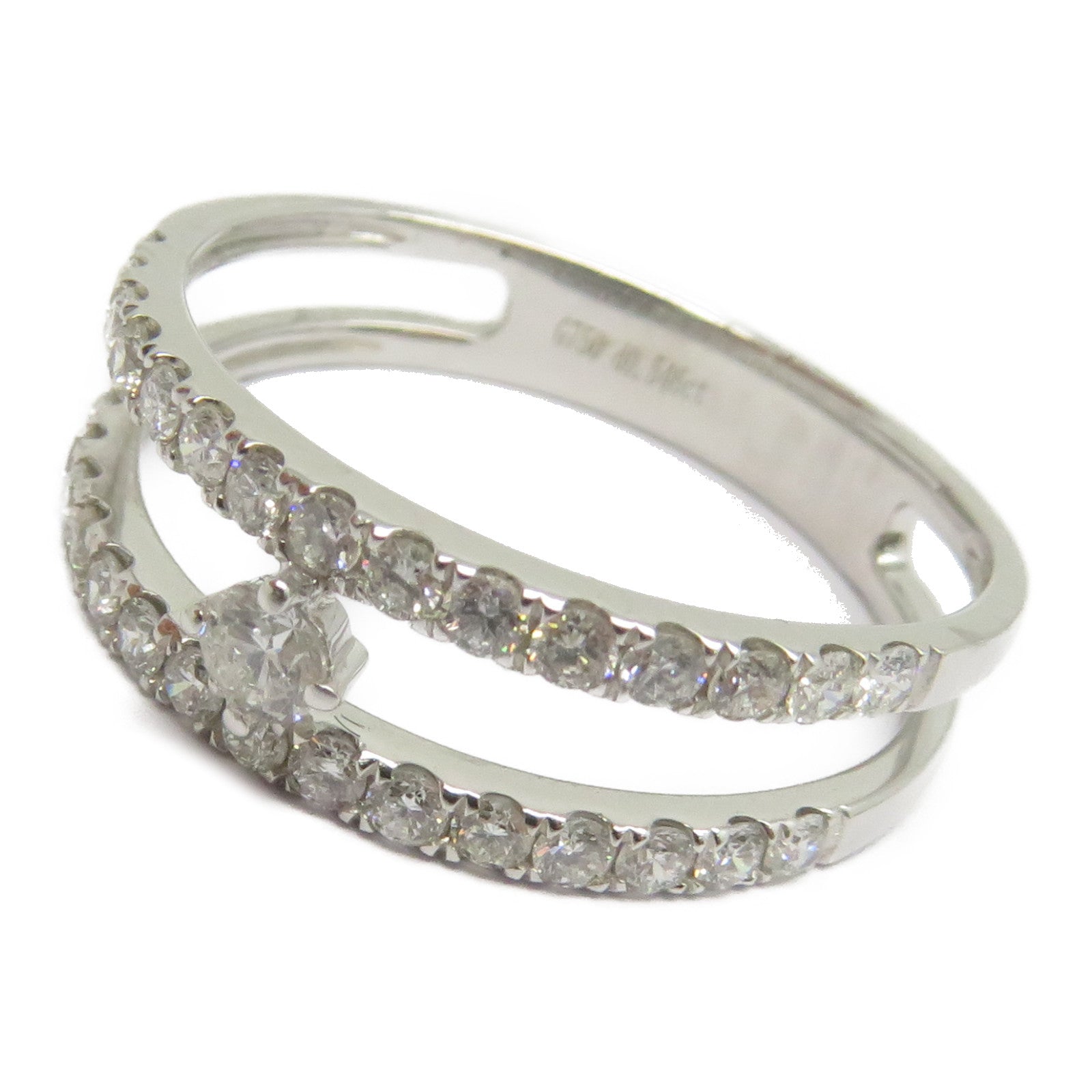 JEWELRY 18K白金Diamond Ring 0.546ct鑽石戒指US#7
