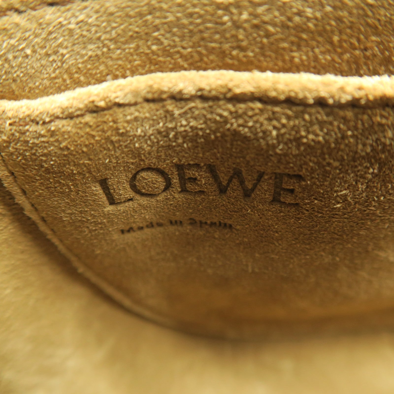 LOEWE 牛革皮革Mini Gate金扣肩背袋深藍色