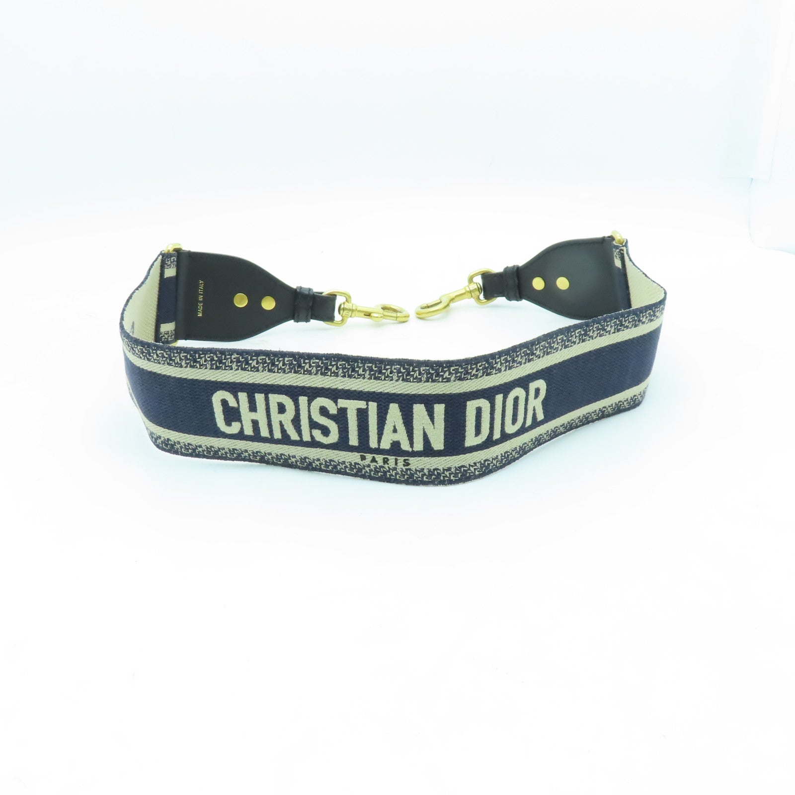 Dior 帆布Strap金扣掛飾藍色