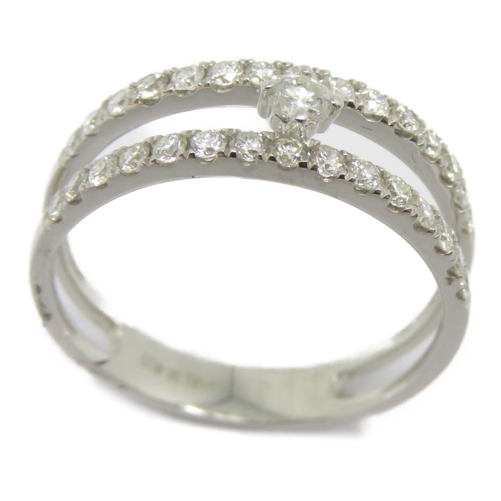 JEWELRY 18K白金Diamond Ring 0.546ct鑽石戒指US#7