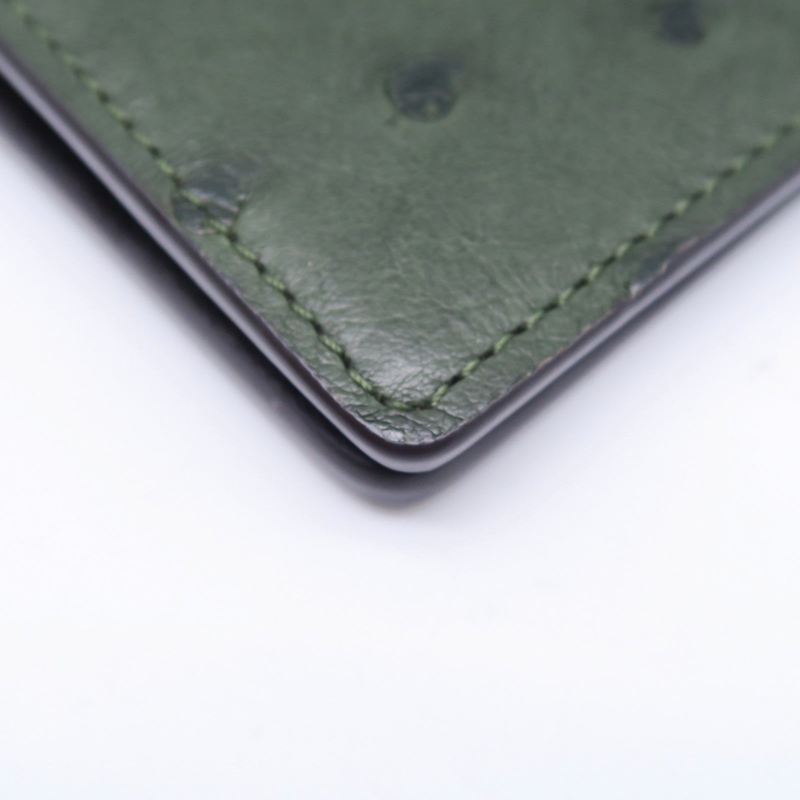 LOUIS VUITTON 鱷魚/鴕鳥皮革Monogram Pocker Organizary卡片套啡色/綠色