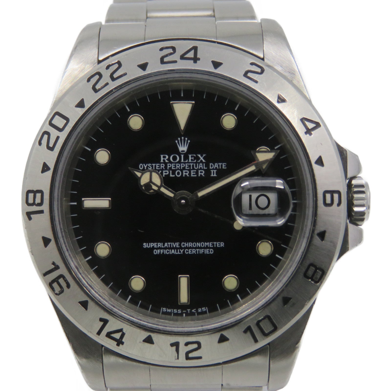 ROLEX ExplorerⅡ Stainless Steel Watch Watch Automatic Movement Watch Black/Silver