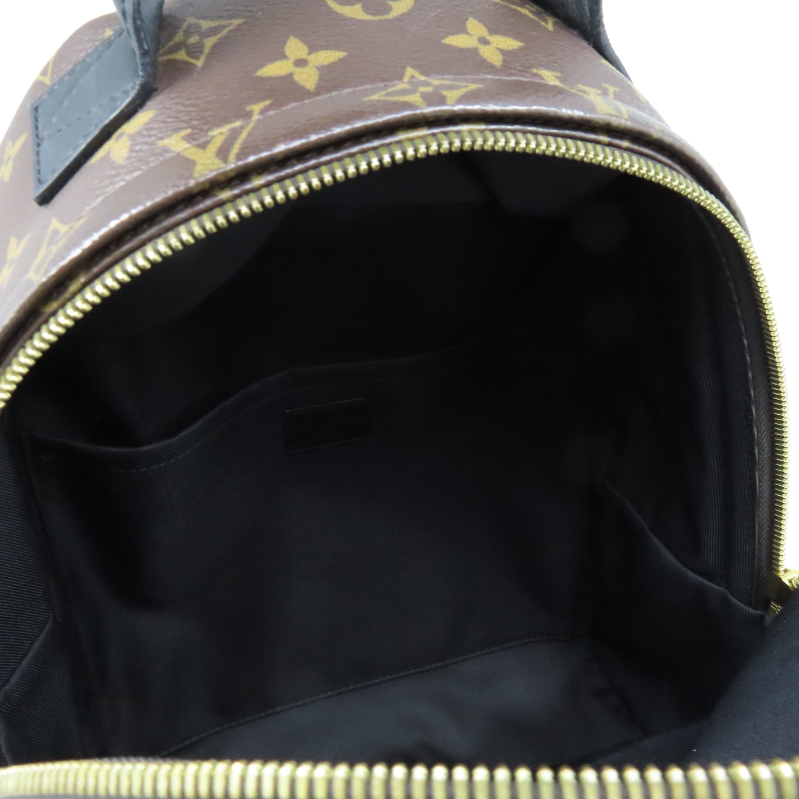 LOUIS VUITTON Monogram Palm Springs金扣背包啡色