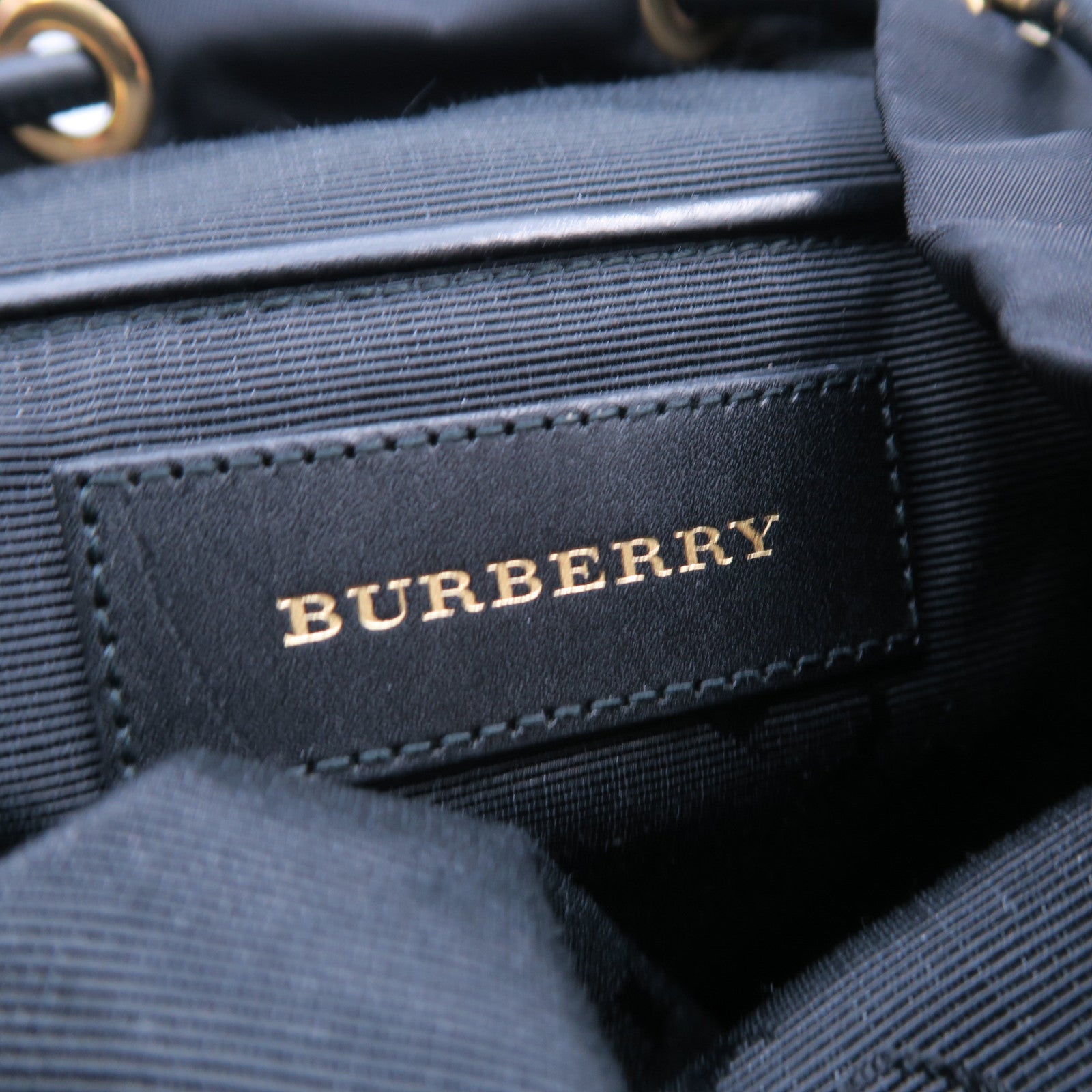 BURBERRY 尼龍Small Backpack金扣背包黑色