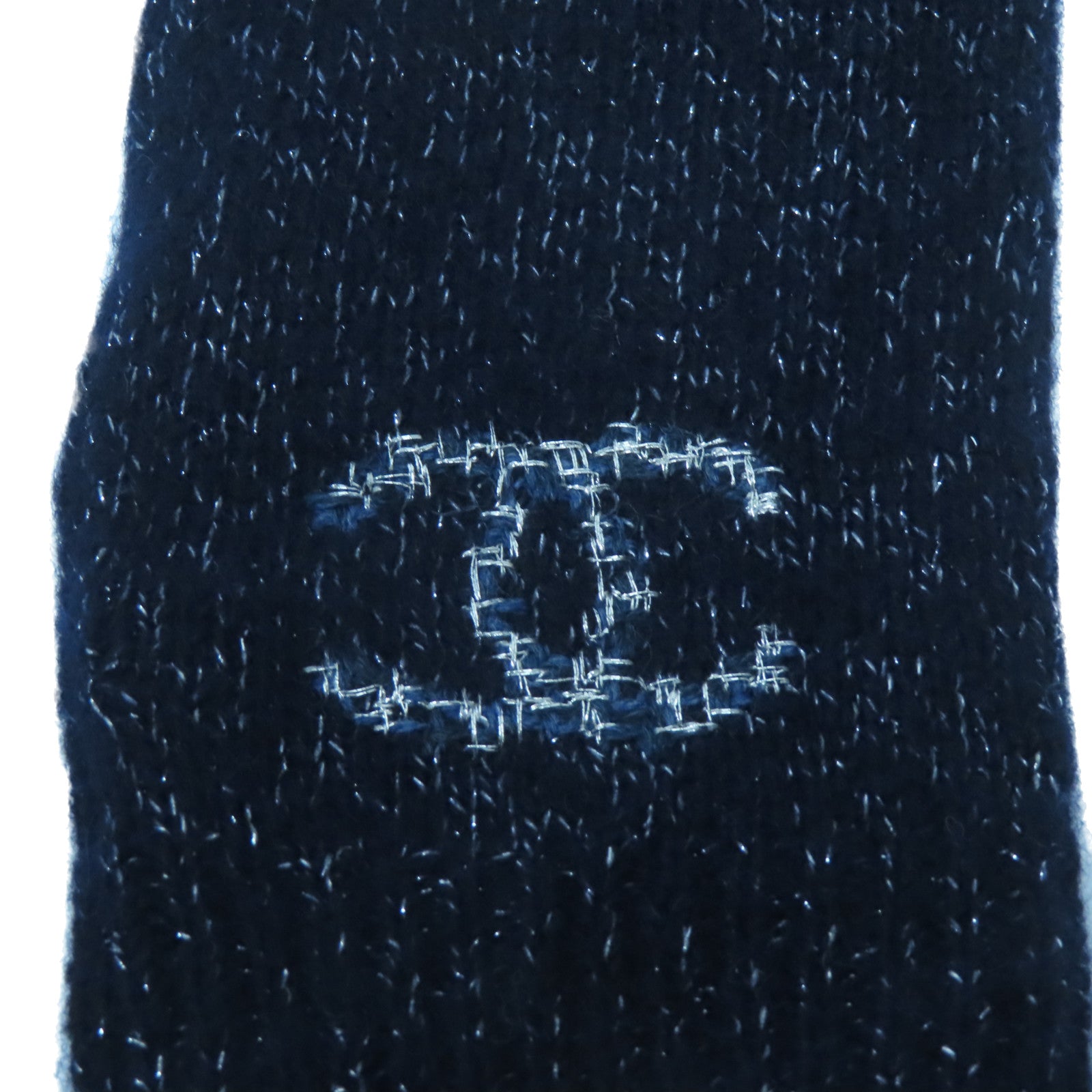CHANEL 羊絨/絲質Cashmere Silk Gloves手套深藍色