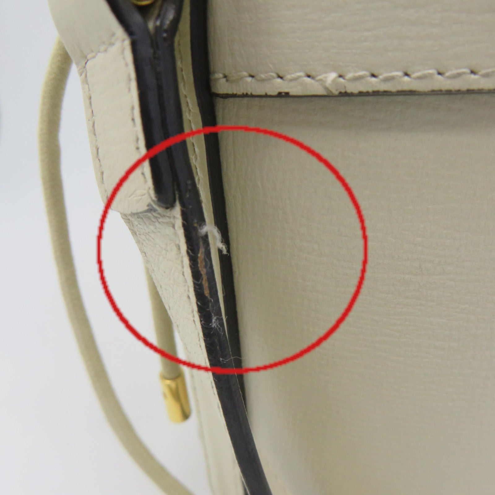 GUCCI 【激減優惠】牛皮皮革Horsebit 1955 Shoulder Bag肩背袋米白色