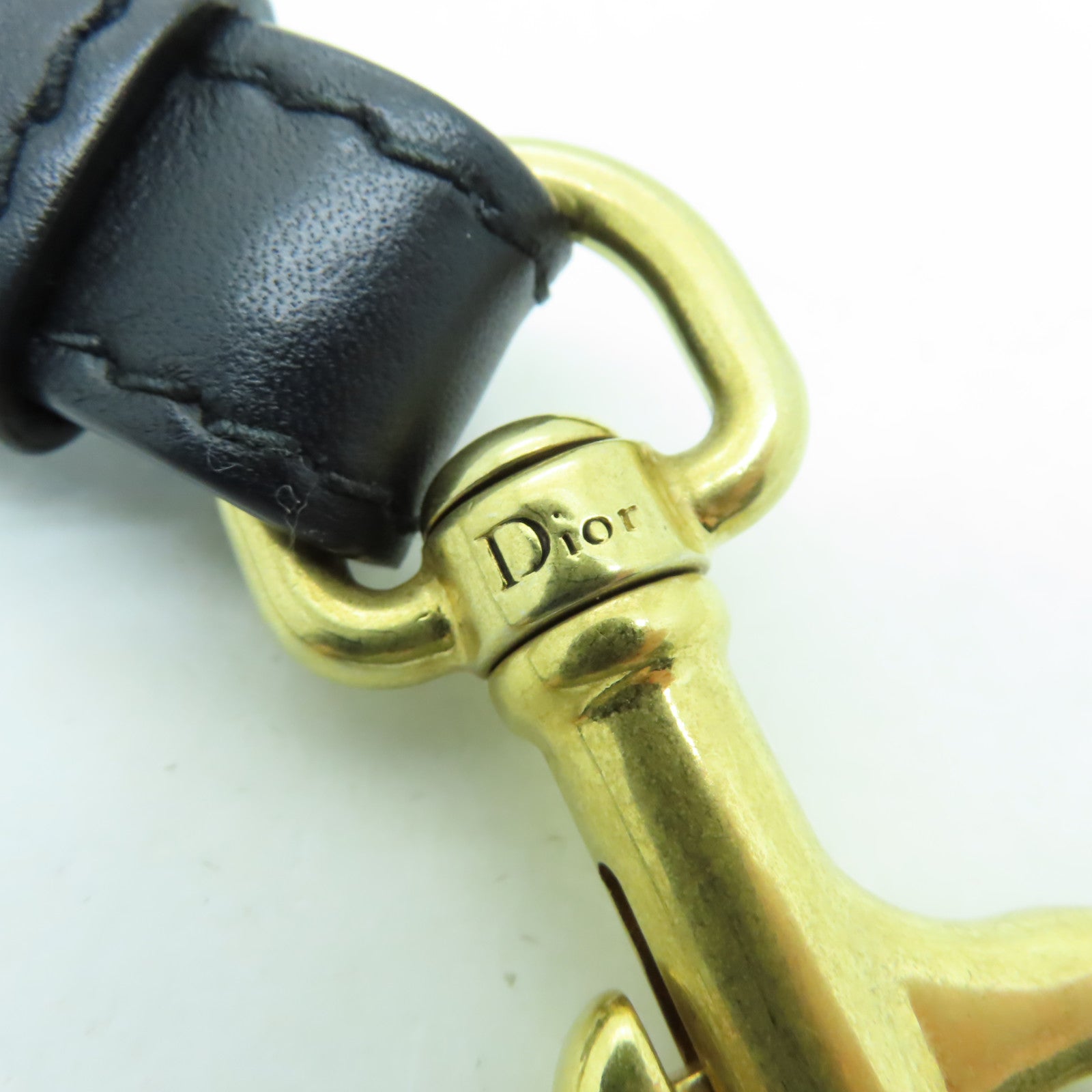 Dior 帆布Strap金扣掛飾藍色
