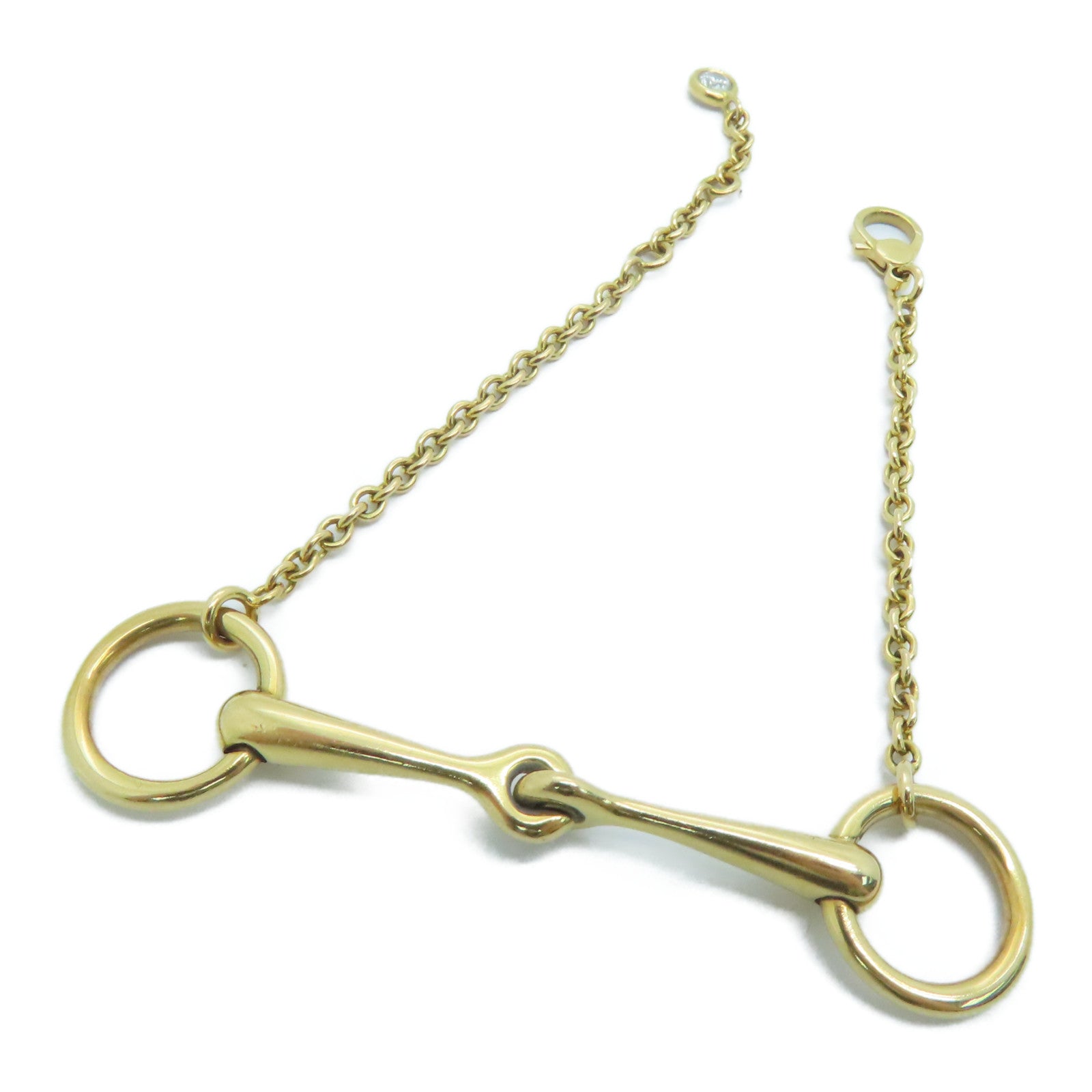 HERMES 【激減優惠】18K黃金Filet D'Or Bracelet 0.1ct鑽石手鏈