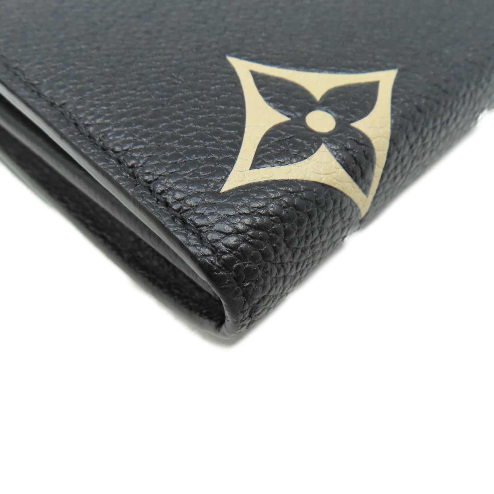 LOUIS VUITTON Monogram Empreinte Sarah Long Wallet金扣長錢包黑色/杏色
