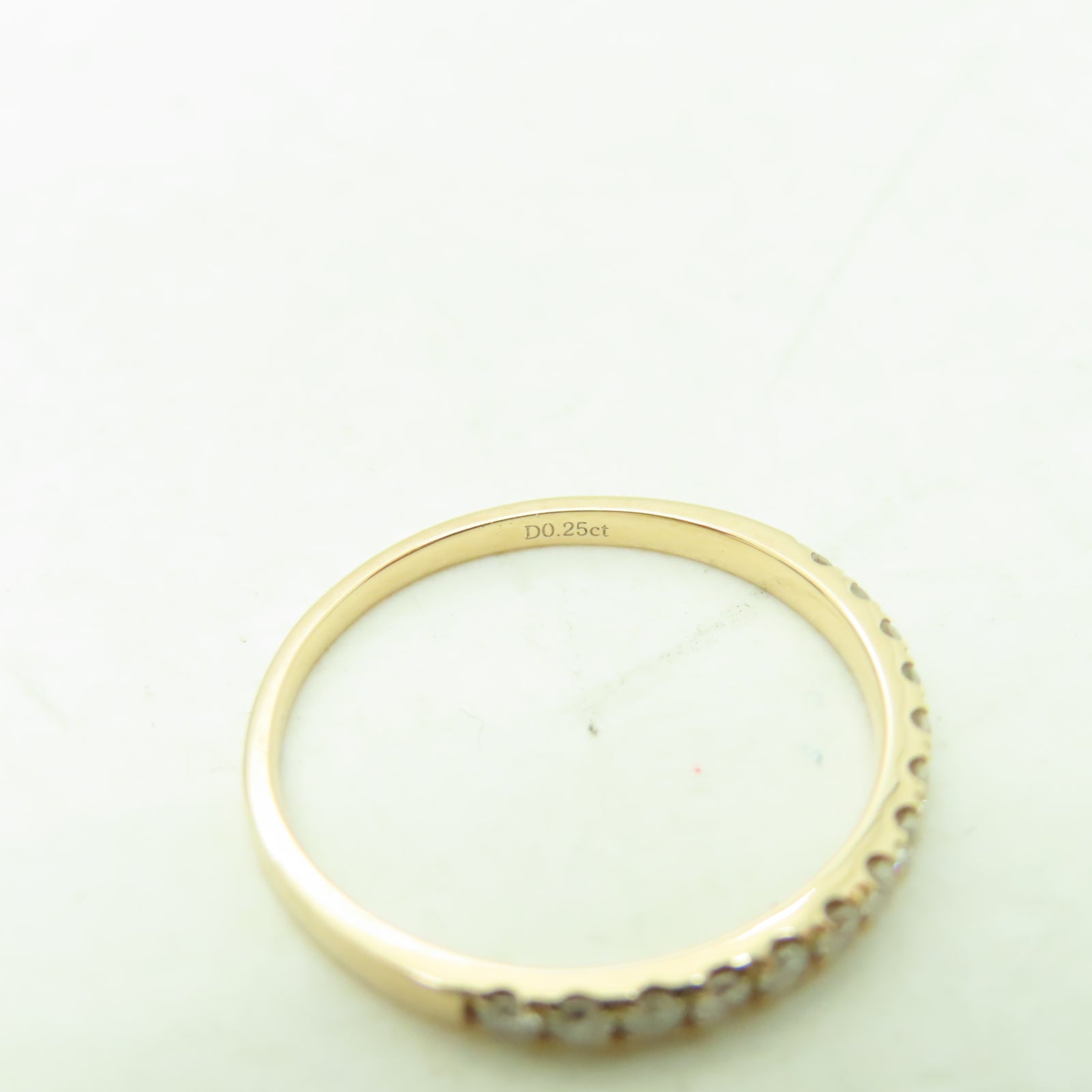 JEWELRY 18K黃金Diamond Ring 0.25ct鑽石戒指US#5.5