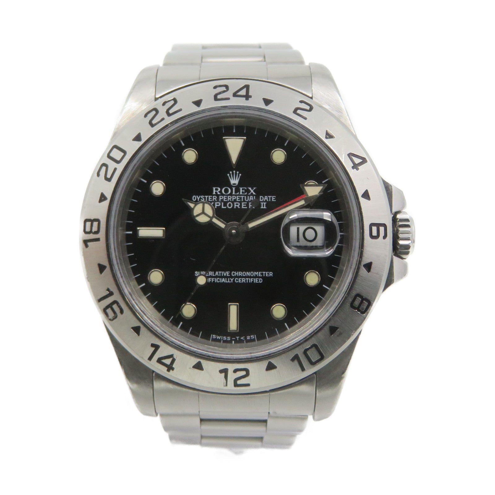 ROLEX ExplorerⅡ Stainless Steel Watch Watch Automatic Movement Watch Black/Silver