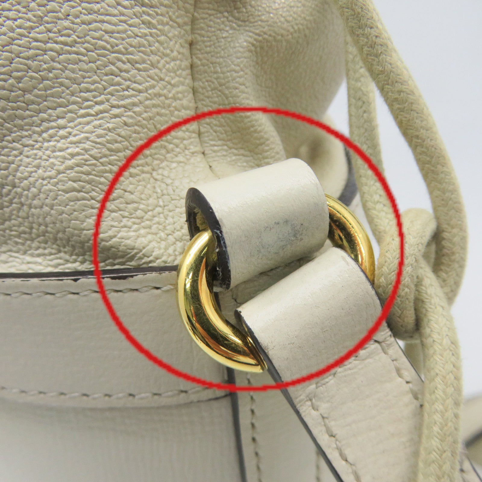GUCCI 【激減優惠】牛皮皮革Horsebit 1955 Shoulder Bag肩背袋米白色